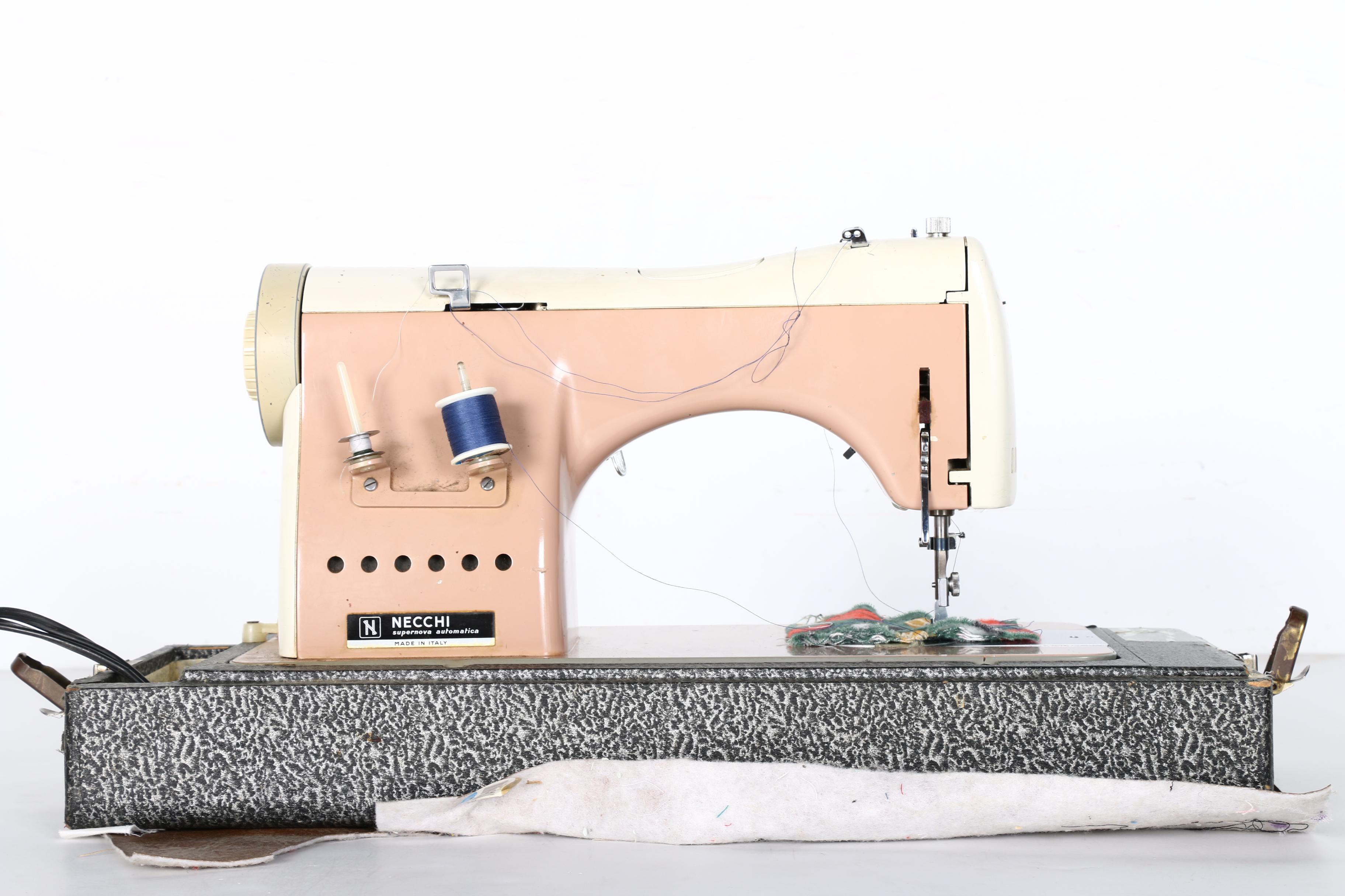 Vintage Portable Necchi "Supernova Ultra Mark 2" Sewing Machine EBTH