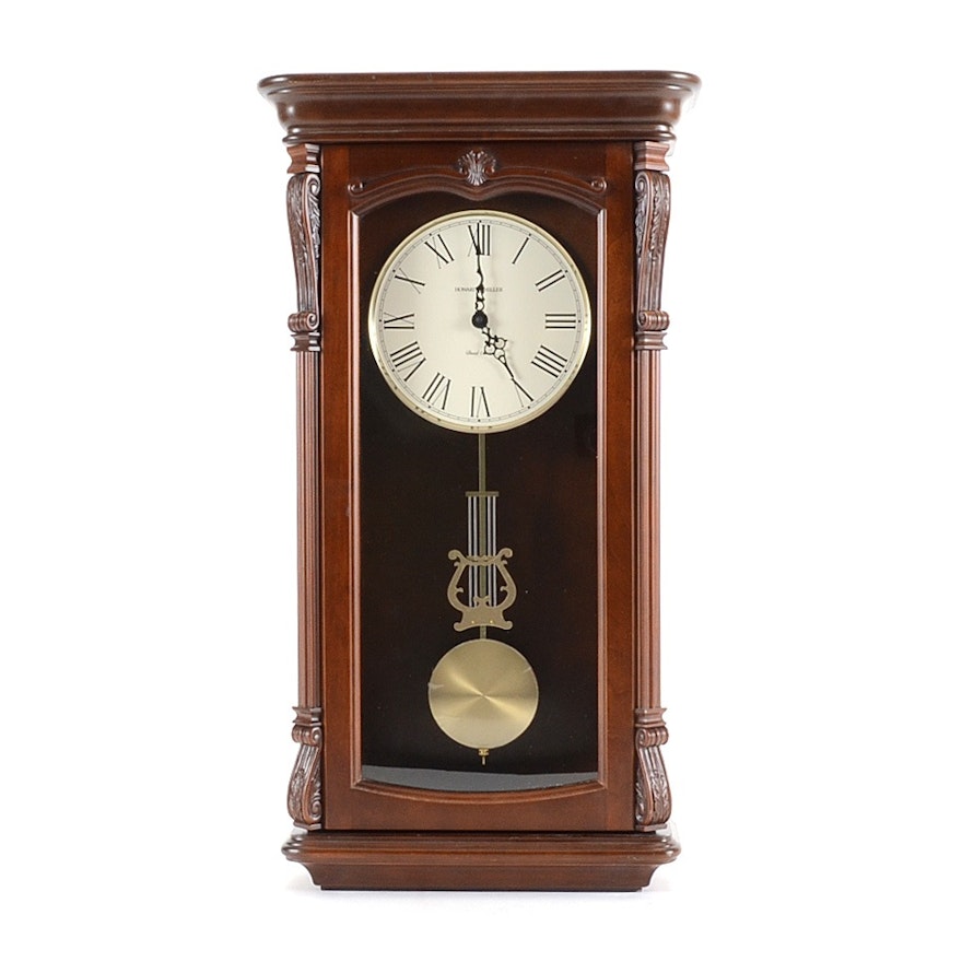 Howard Miller Dual Chime Wall Clock Ebth Howard Miller Dual Chime Wall Clock