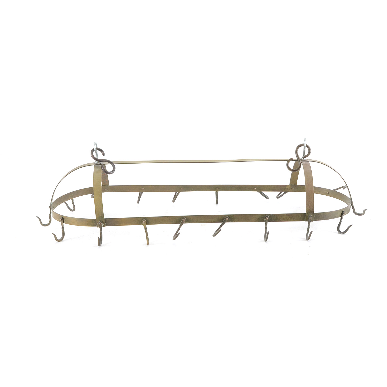 Vintage Brass Pot Rack EBTH