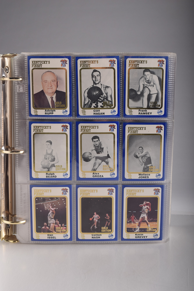 University of Kentucky Gold Collection Basketball Cards EBTH
