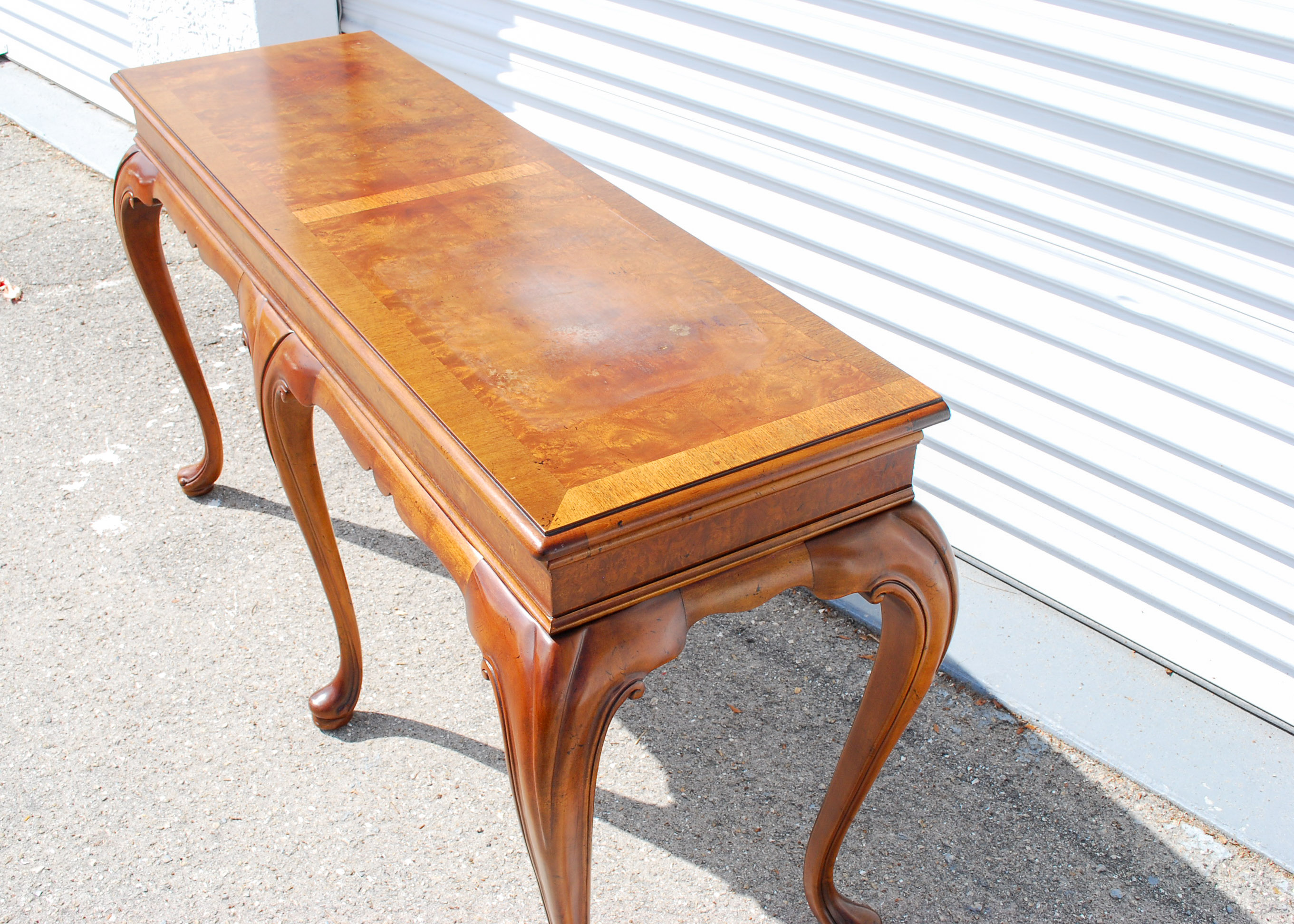 Queen Anne Style Console Table EBTH