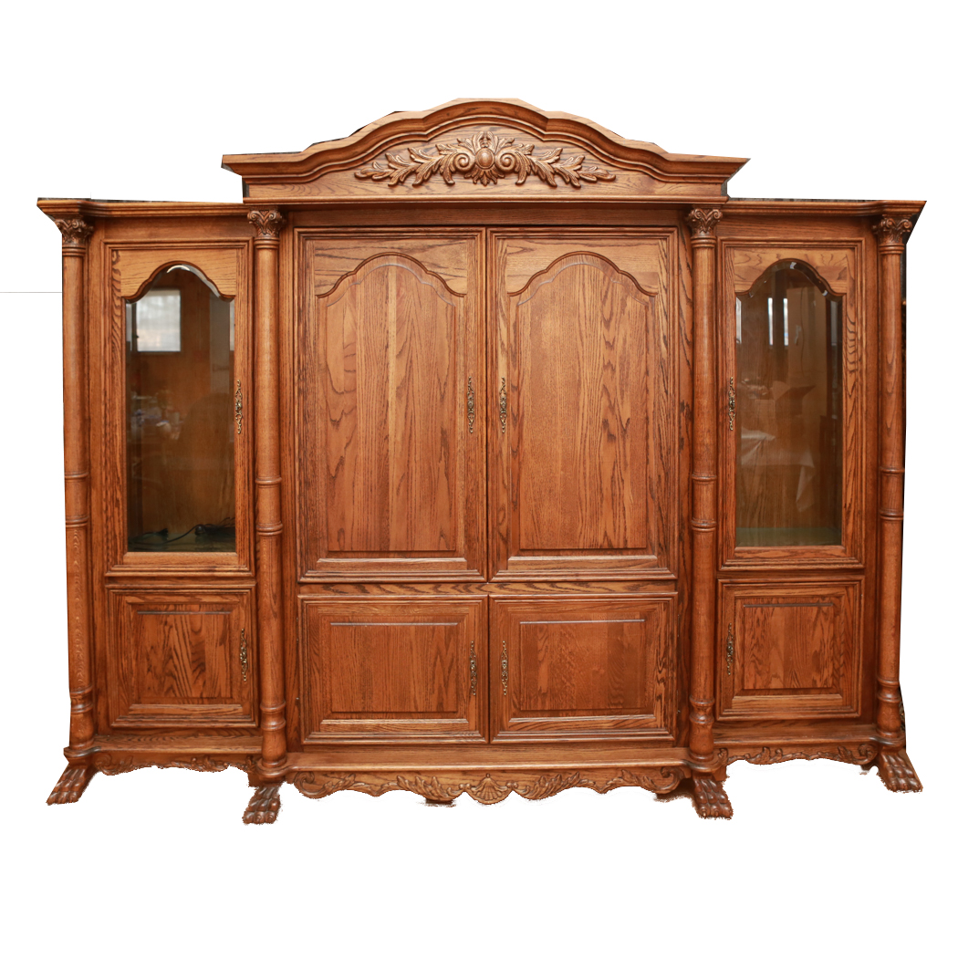 Solid Oak Media Center EBTH