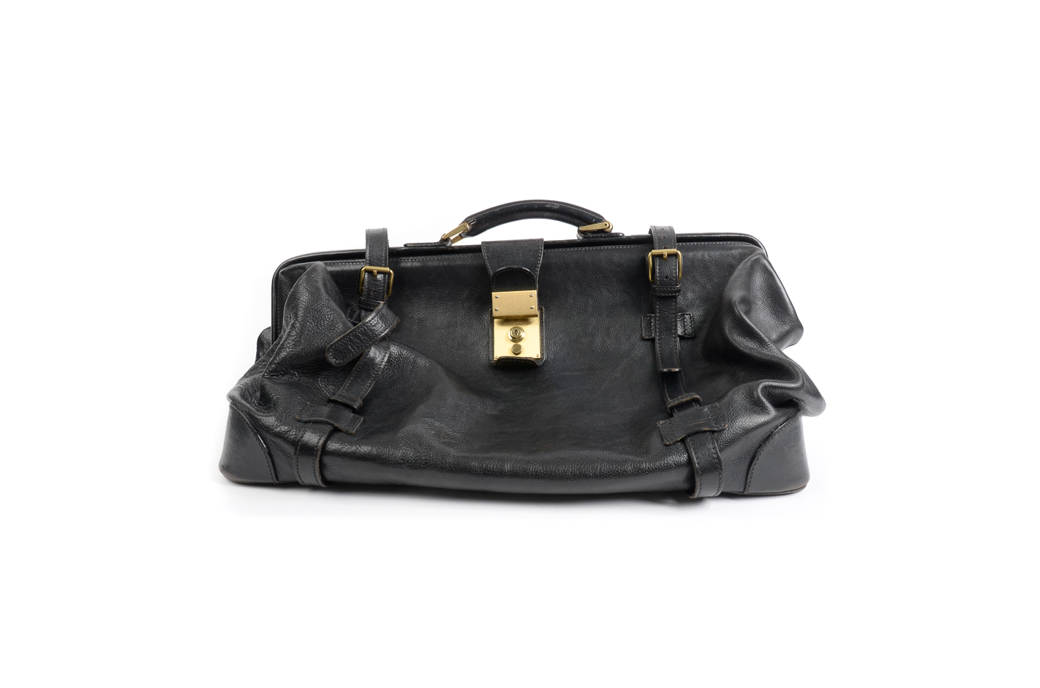 cole haan leather travel bag