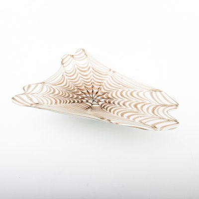 Handblown Murano Art Glass Bowl Handblown Murano Art Glass Bowl