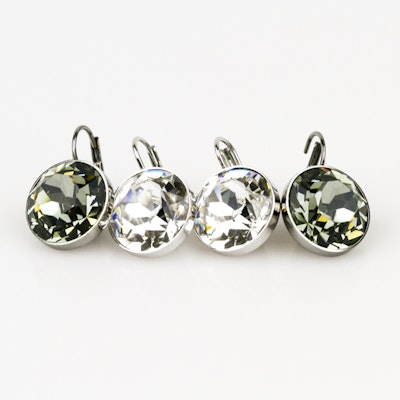 Two Pairs of Swarovski Crystal Earrings Two Pairs of Swarovski Crystal Earrings