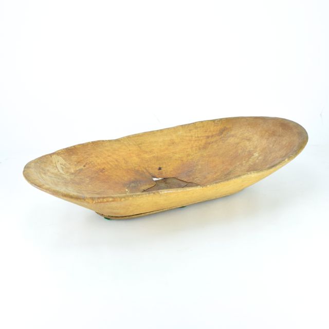 Antique Wood Dough Bowl EBTH