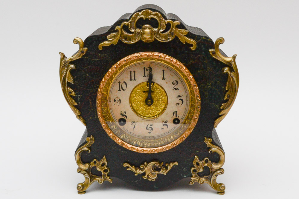 Antique 1907 E. Ingraham Company Mantel Clock EBTH