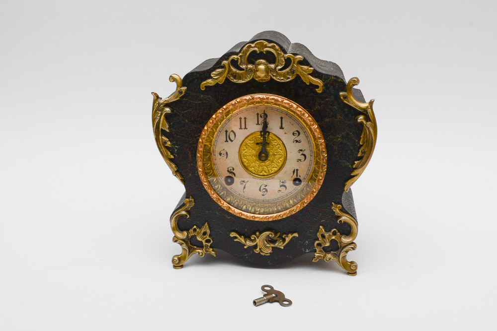 Antique 1907 E. Ingraham Company Mantel Clock EBTH