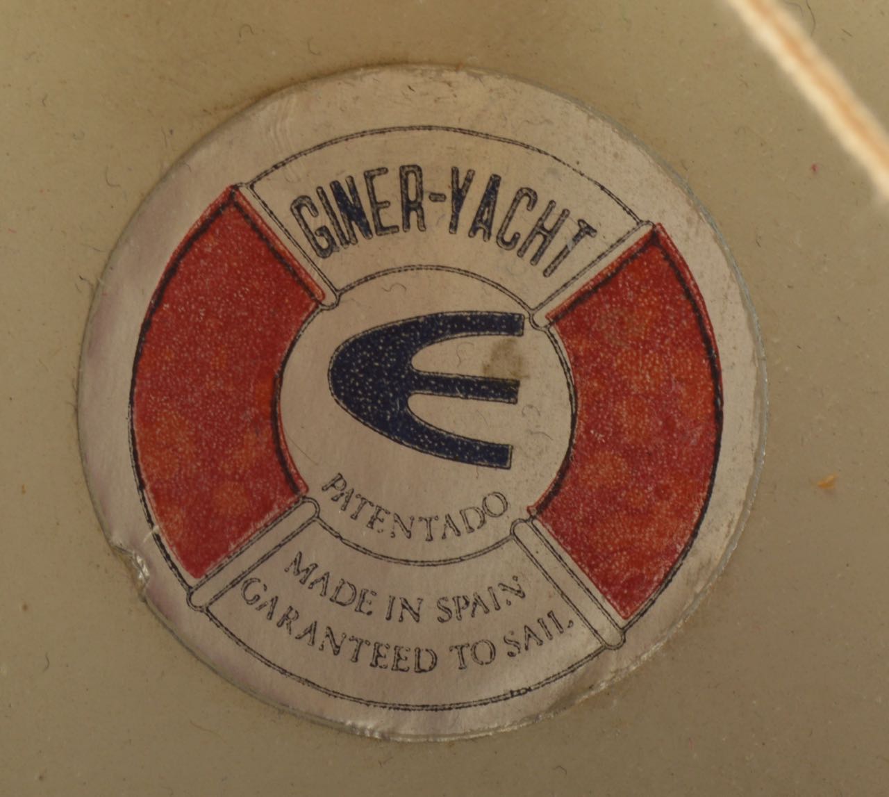 Vintage "GinerYacht" Fractional Rig Sloop Pond Yacht with Stand EBTH