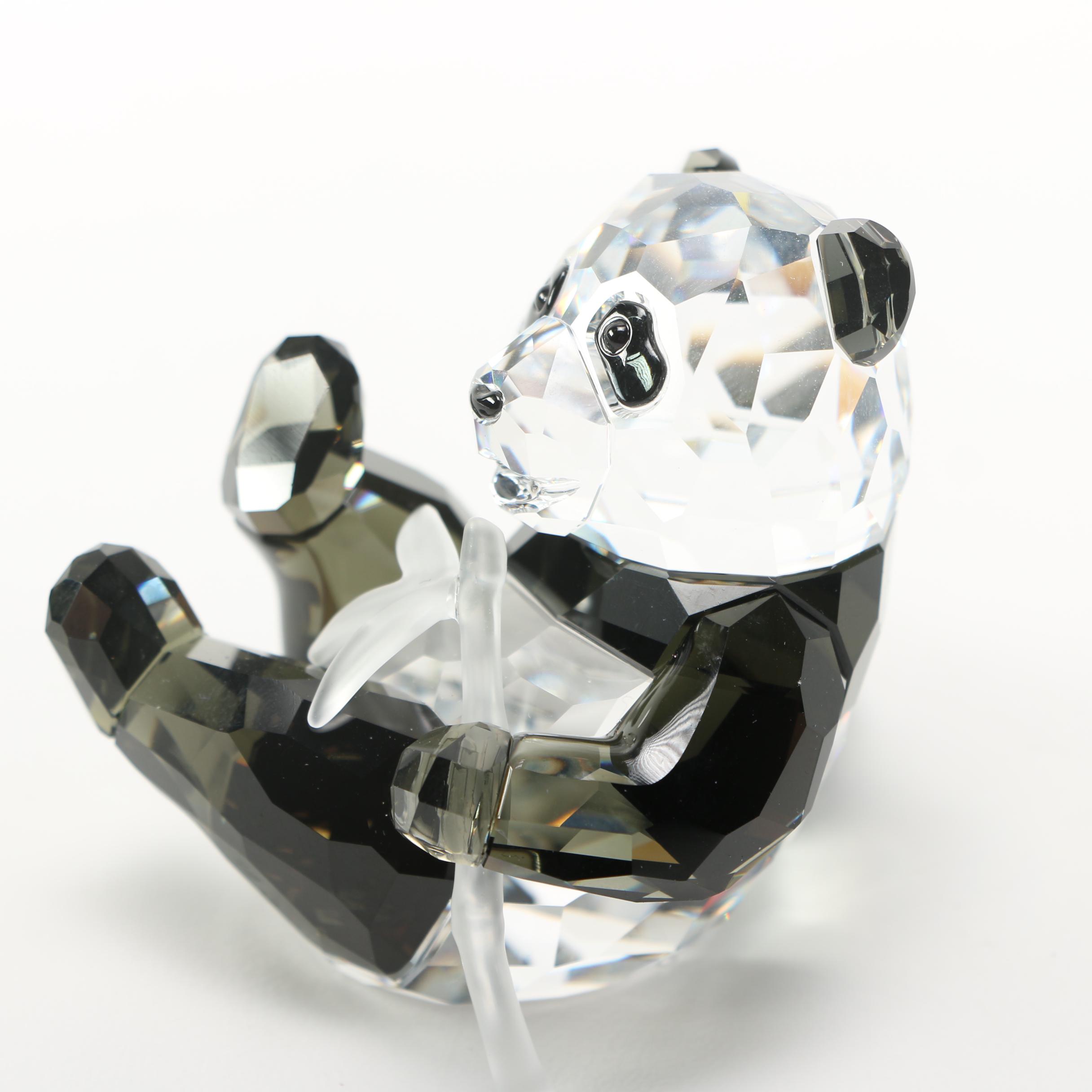 Swarovski Crystal Panda Bear Figurines EBTH
