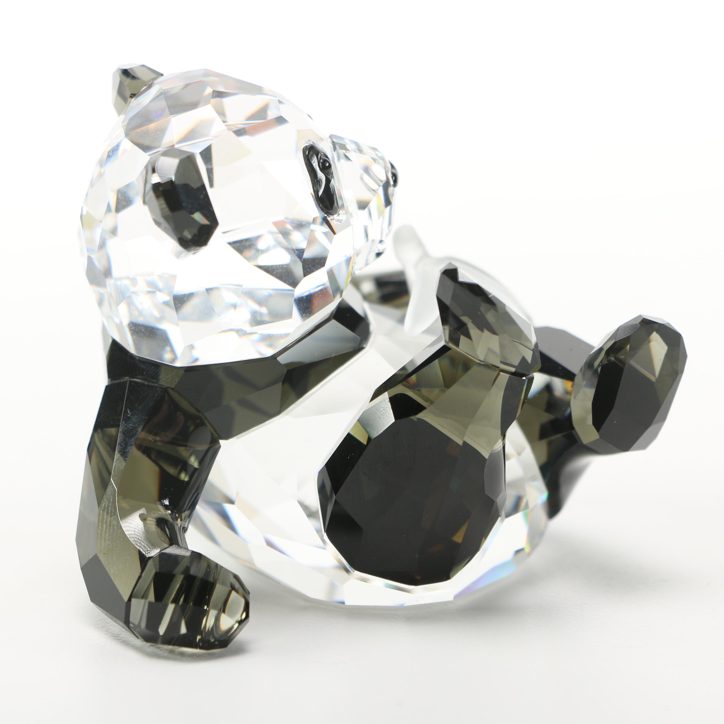 Swarovski Crystal Panda Bear Figurines EBTH