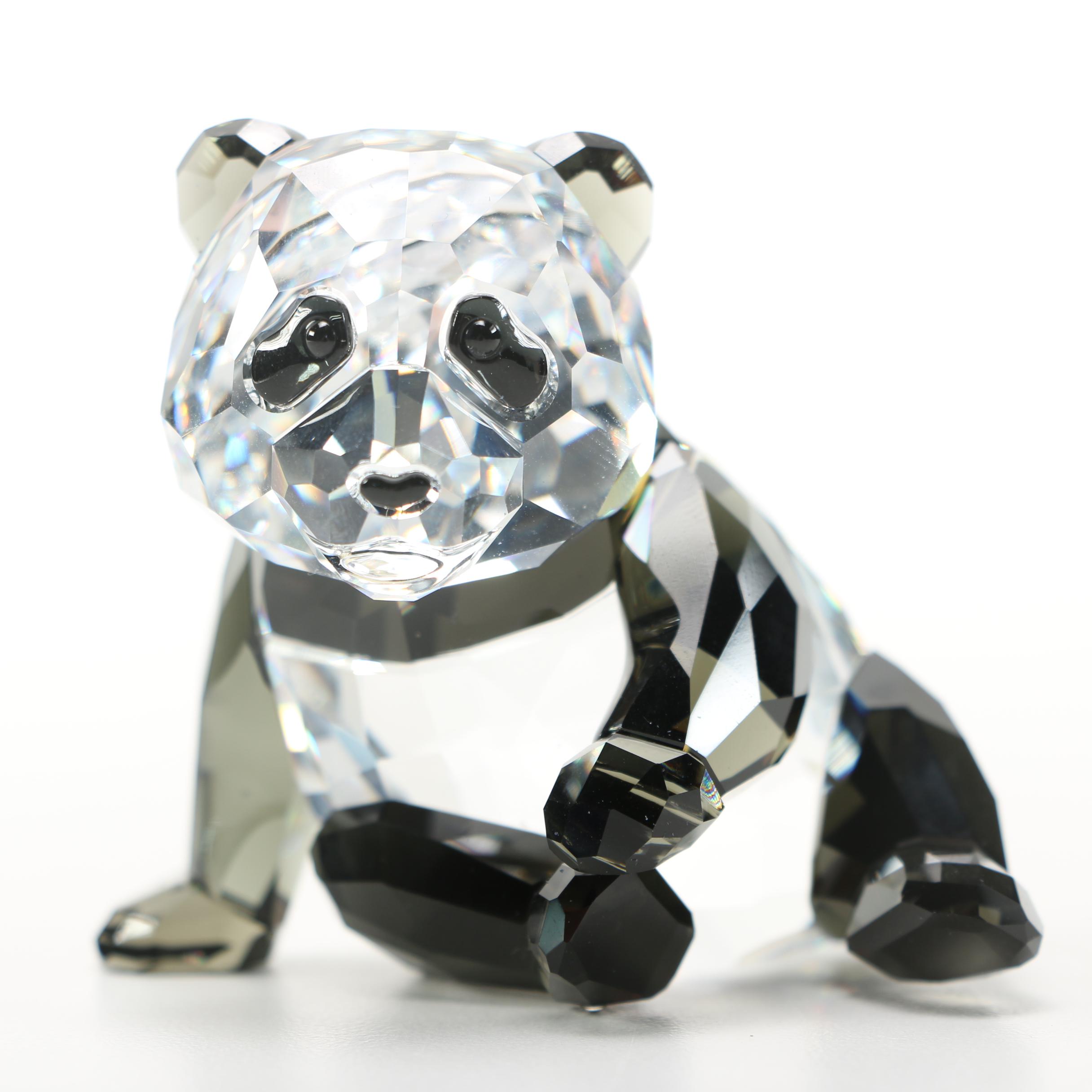 Swarovski Crystal Panda Bear Figurines EBTH