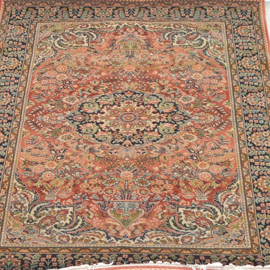 Vintage Area Rug Auction Antique Rugs And Accent In Tapisift Persian Inspired Tabriz Style Machine Woven Rug Made In France