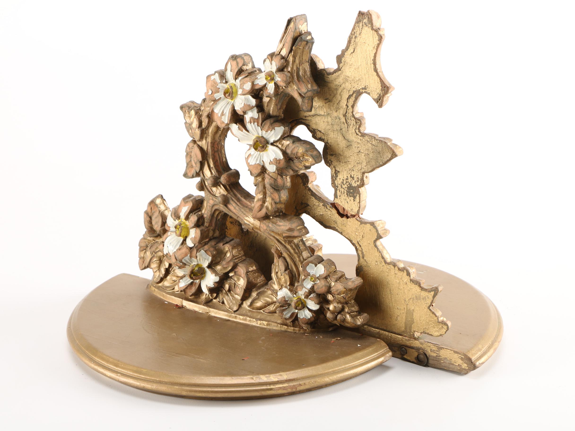 Ornate HandPainted Wall Shelves EBTH