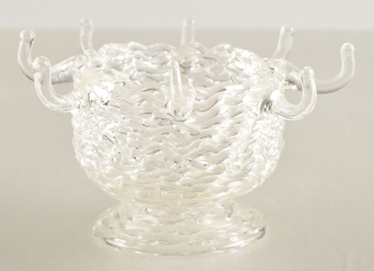 Hand Blown Miniature Punch Bowl with Cups and Ladle EBTH
