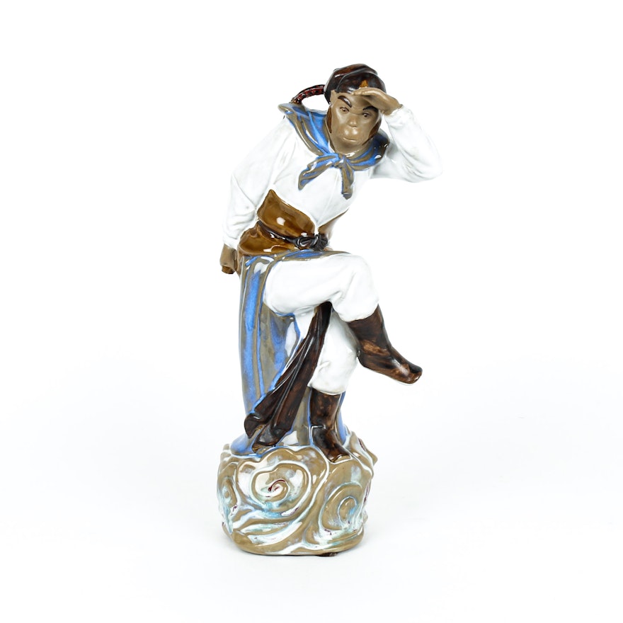 Porcelain Statue Of Sun Wukong The Monkey King Ebth