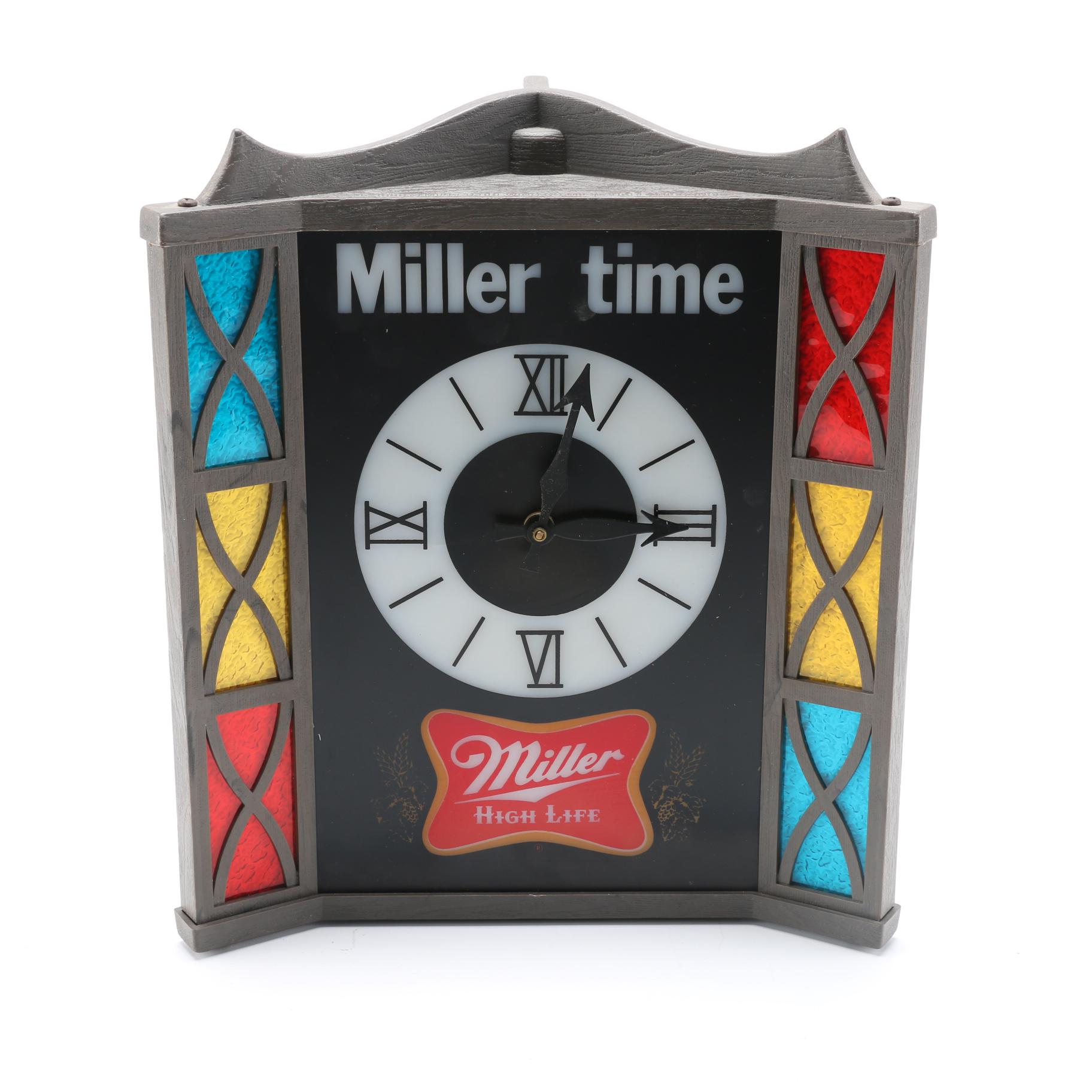 Miller High Life Clock EBTH