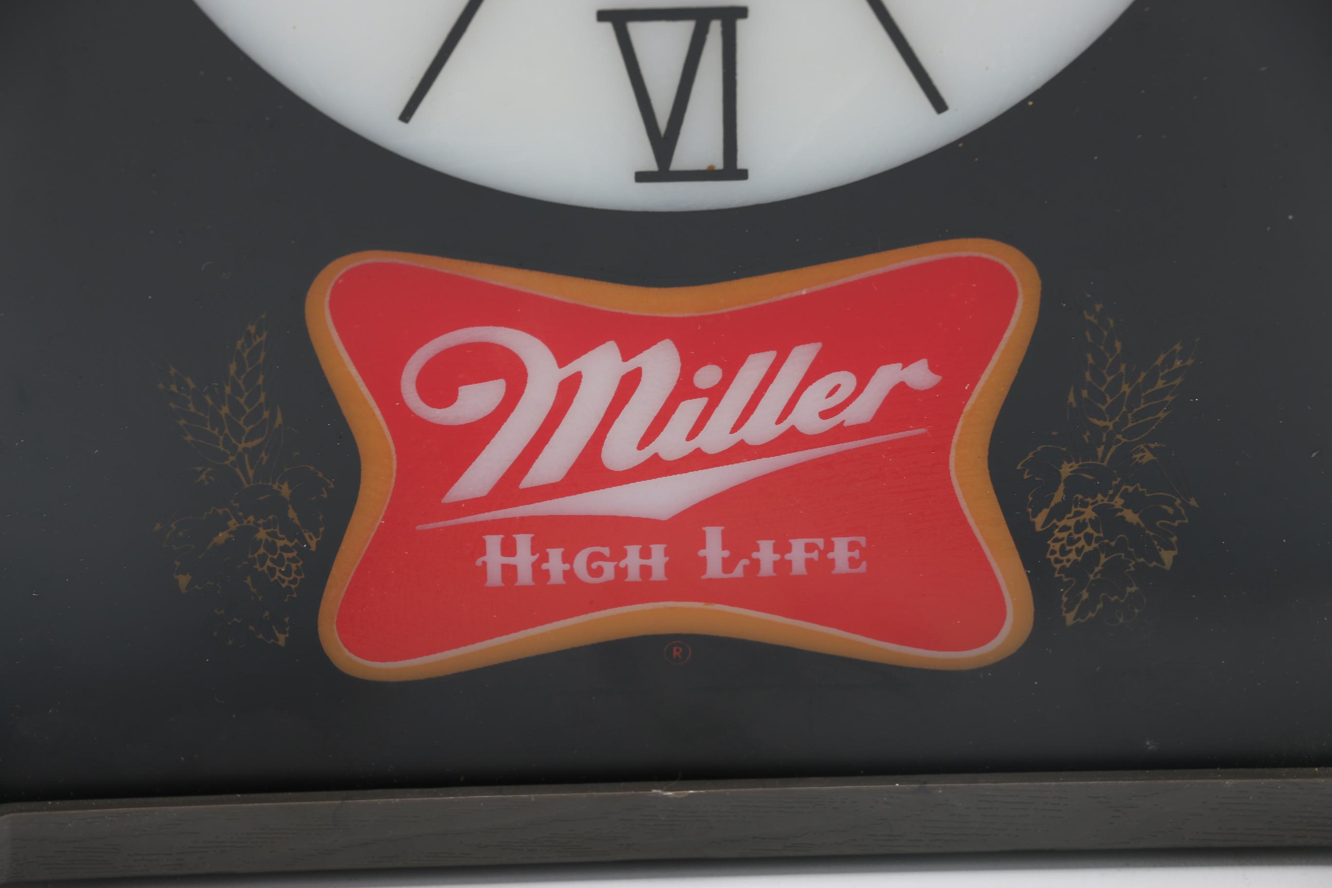 Miller High Life Clock EBTH