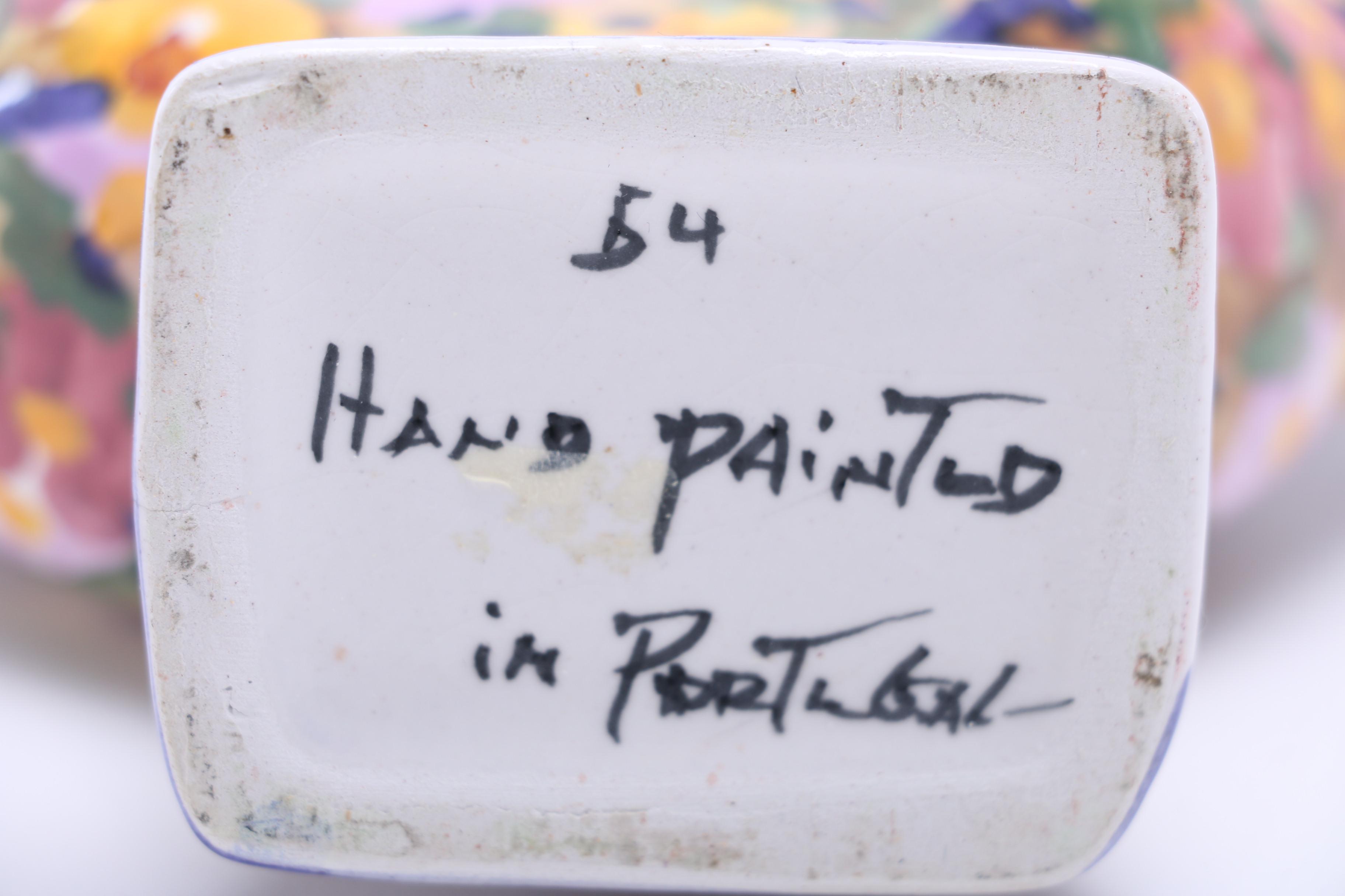 Portuguese HandPainted Vase EBTH