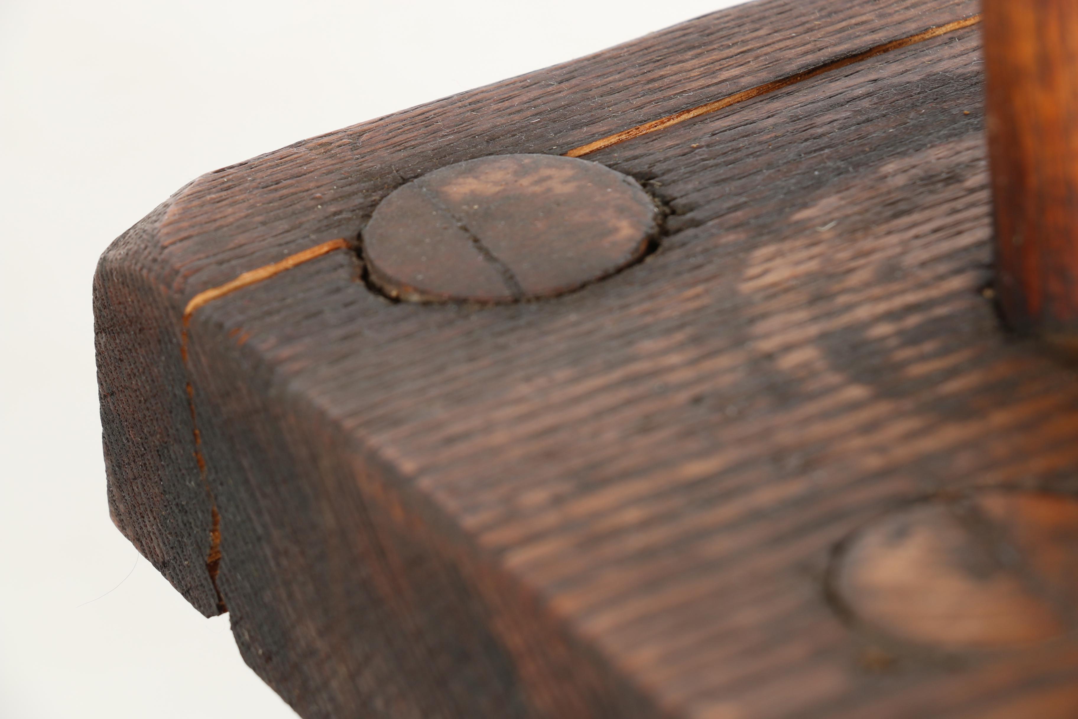 Antique Wooden Dough Bowl With Stand EBTH