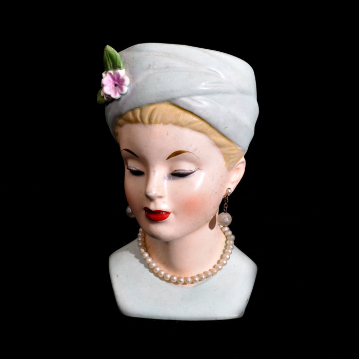 Napco Woman's Head Vase EBTH