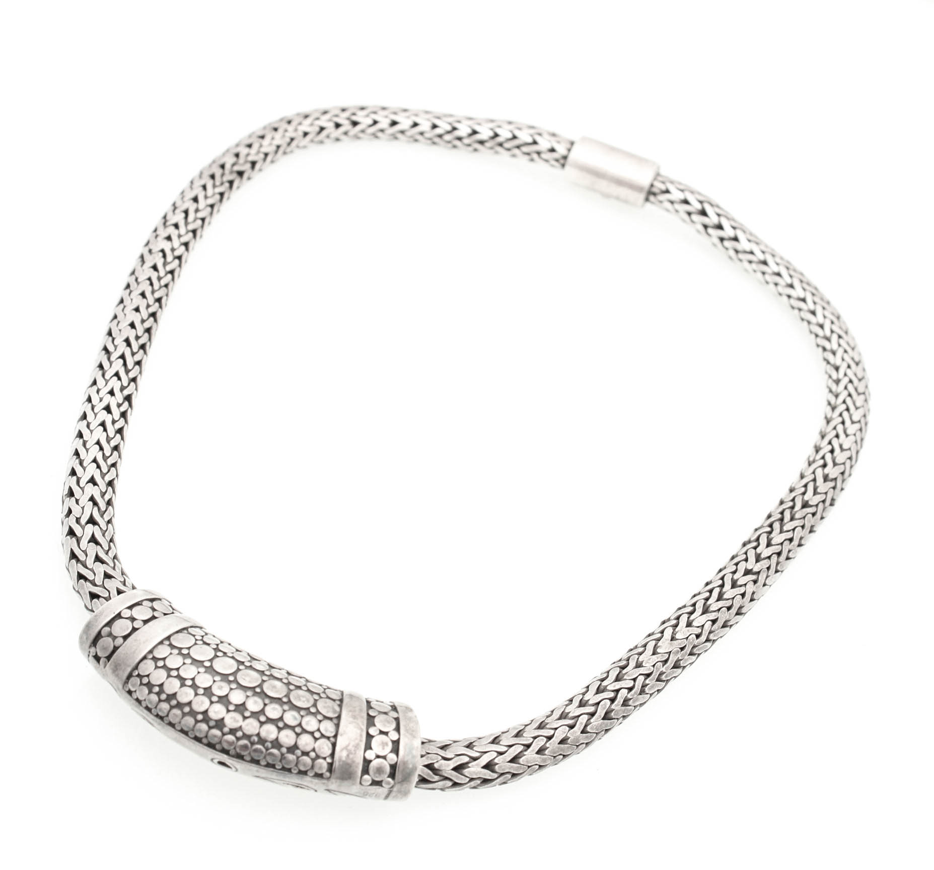 Sterling Silver Hand Signed John Hardy Necklace EBTH