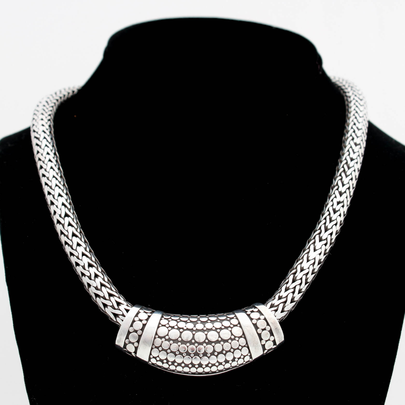 Sterling Silver Hand Signed John Hardy Necklace EBTH