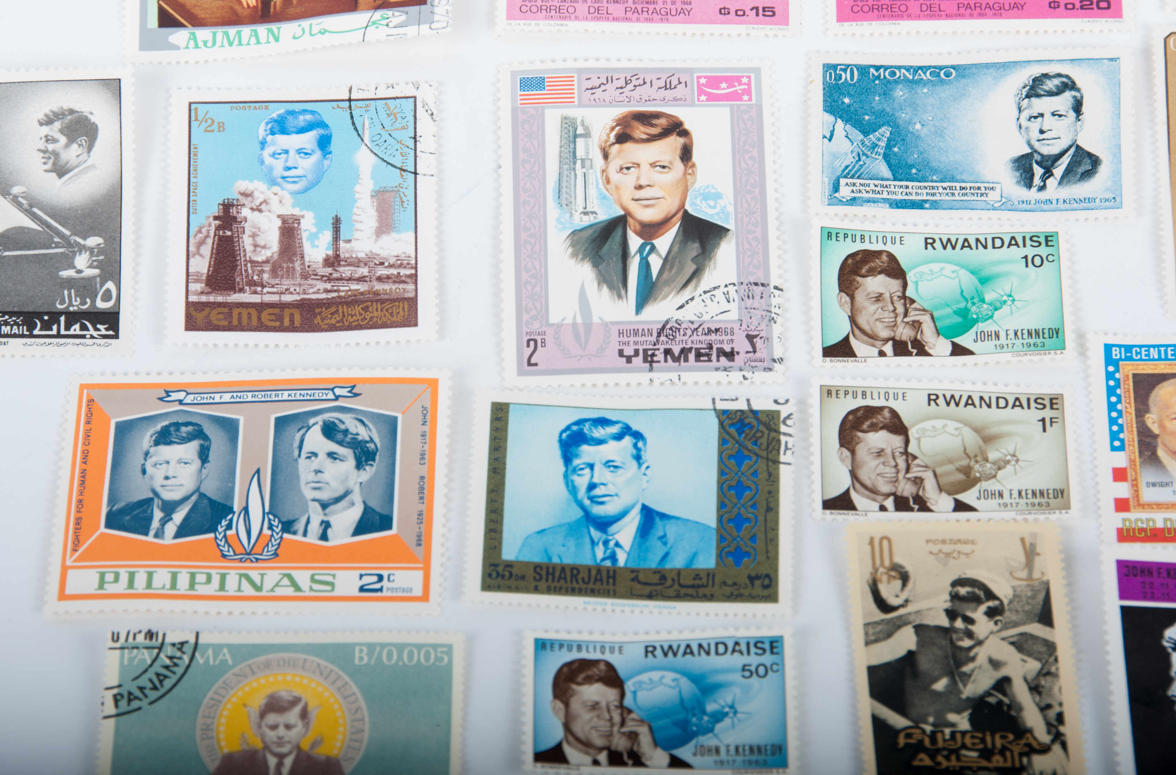 JFK Stamp Collection From Around the World EBTH