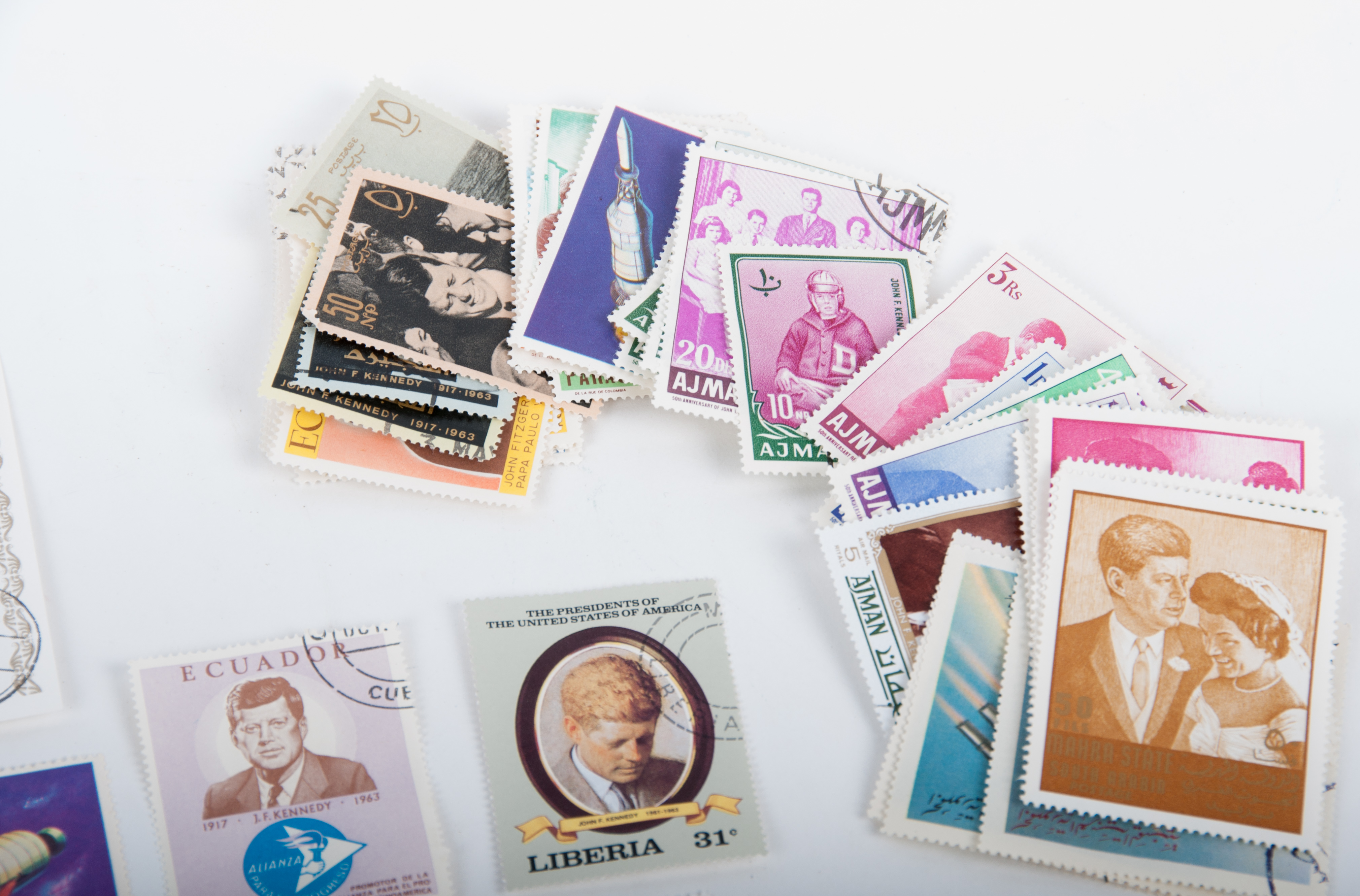 JFK Stamp Collection From Around the World EBTH