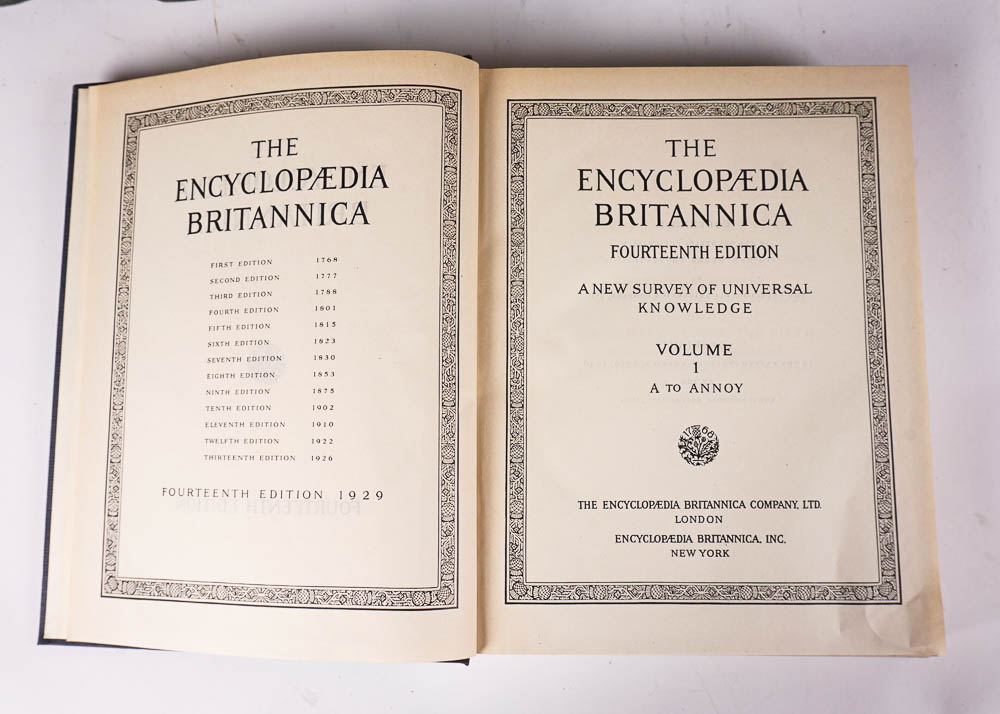 1929 Encyclopedia Britannica Set | EBTH