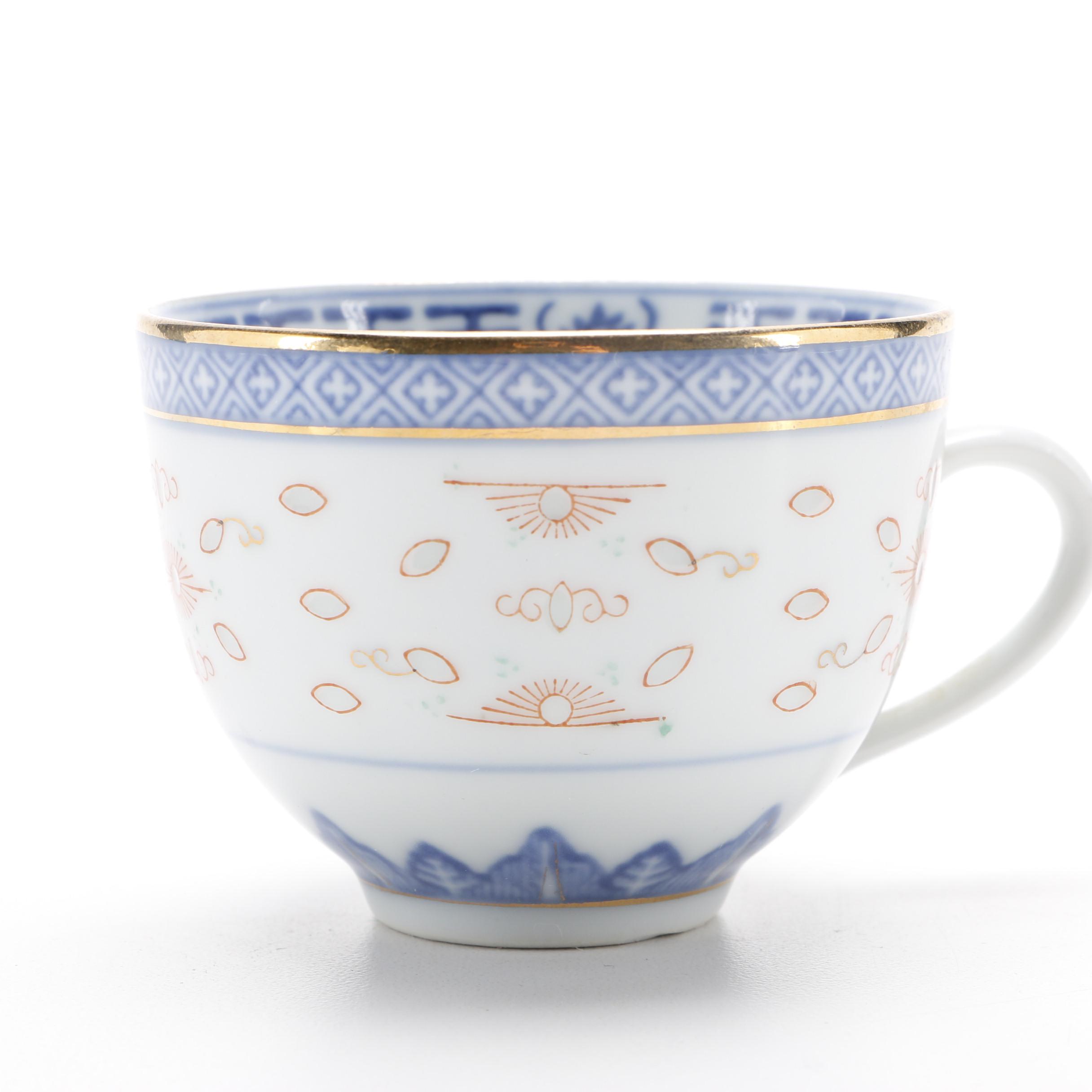 Chinese HandPainted Porcelain Tea Set EBTH