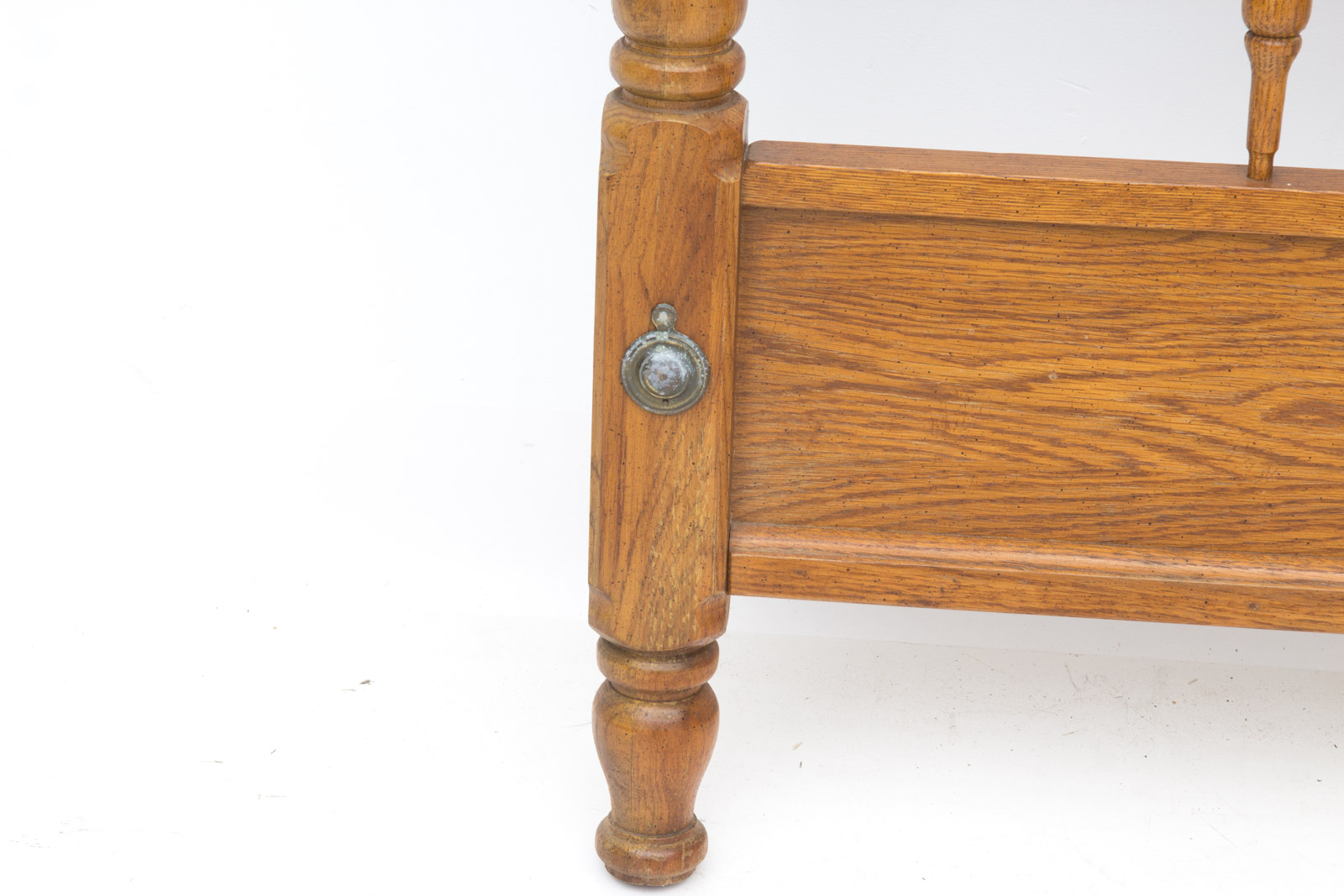 Queen Size Oak Headboard and Footboard EBTH