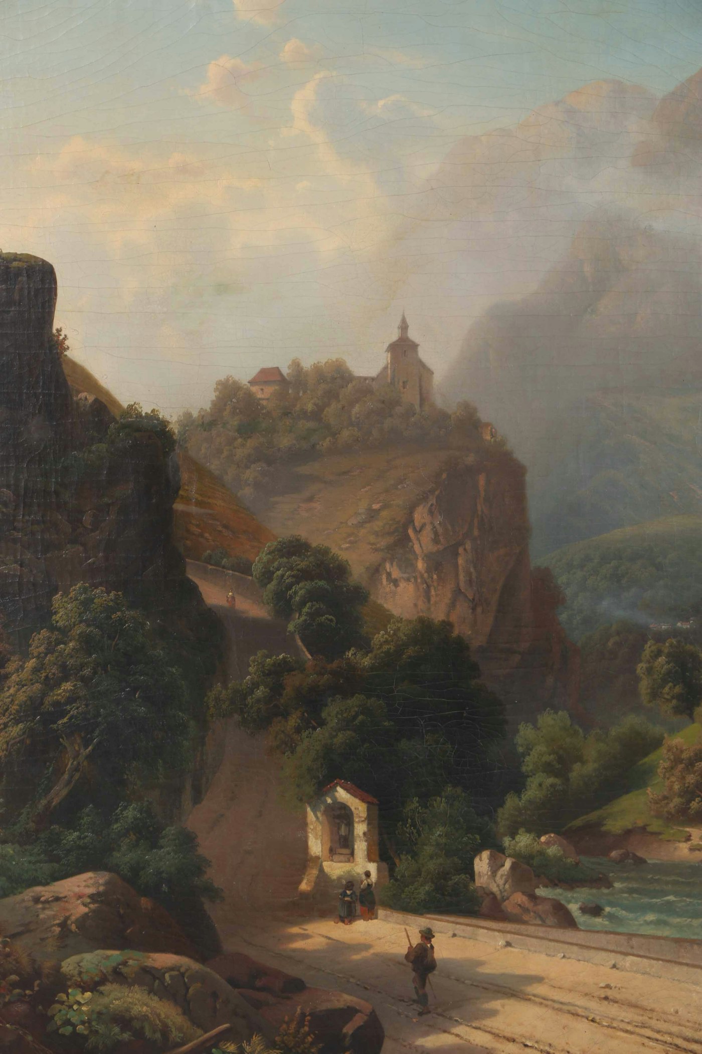 J. H. Oil Painting on Canvas Neoclassical Style Landscape | EBTH