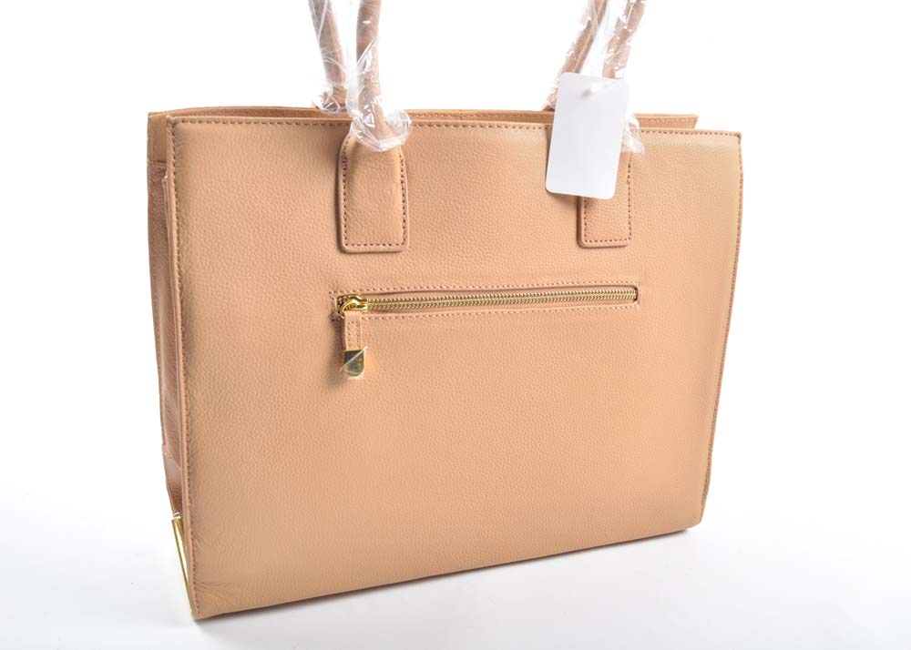 Joy Mangano Rolling Suitcase with Leather Joy and Iman Tote EBTH