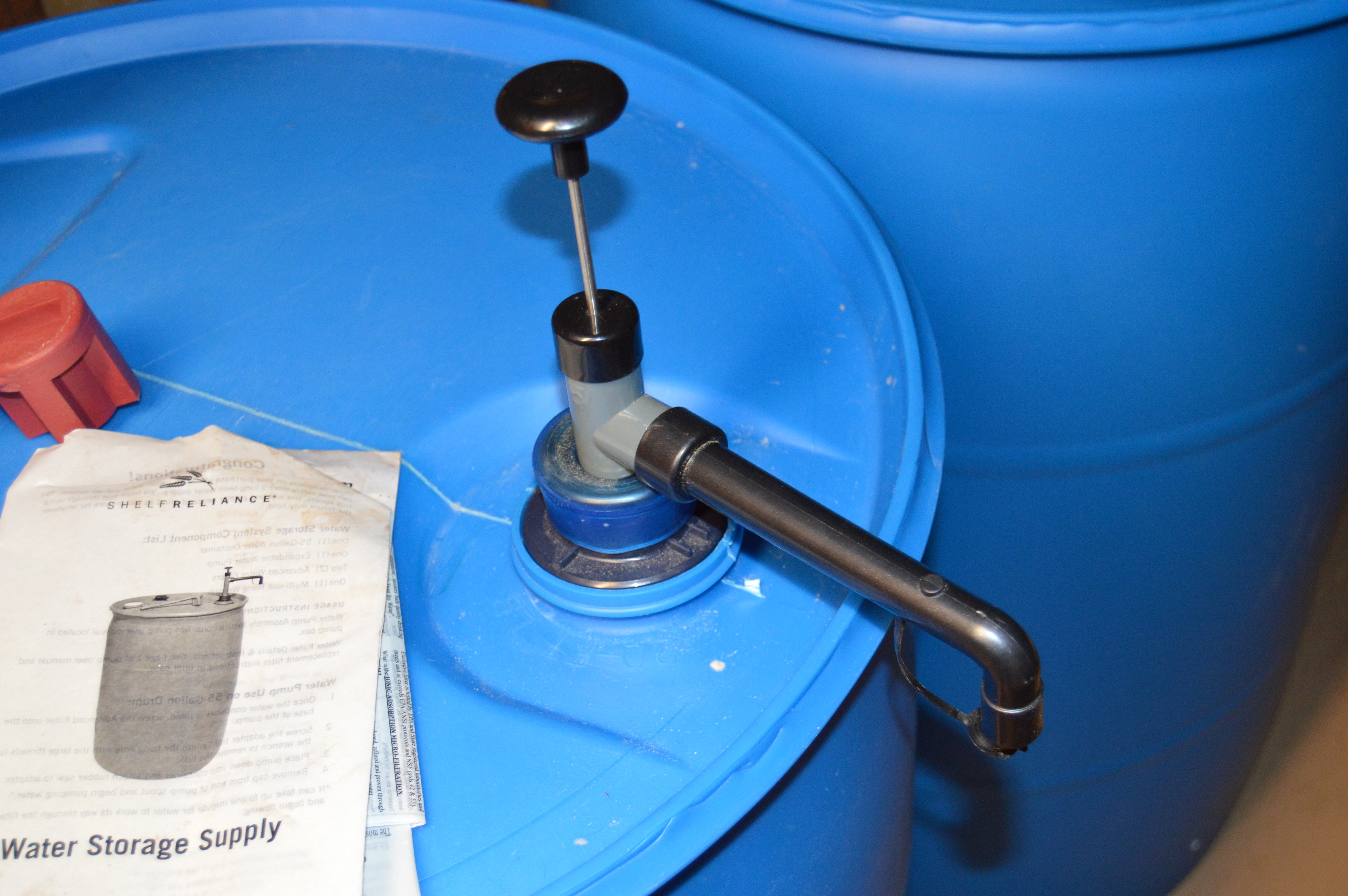 Pair of 55 Gallon BPAFree Water Storage Barrels by ShelfReliance EBTH