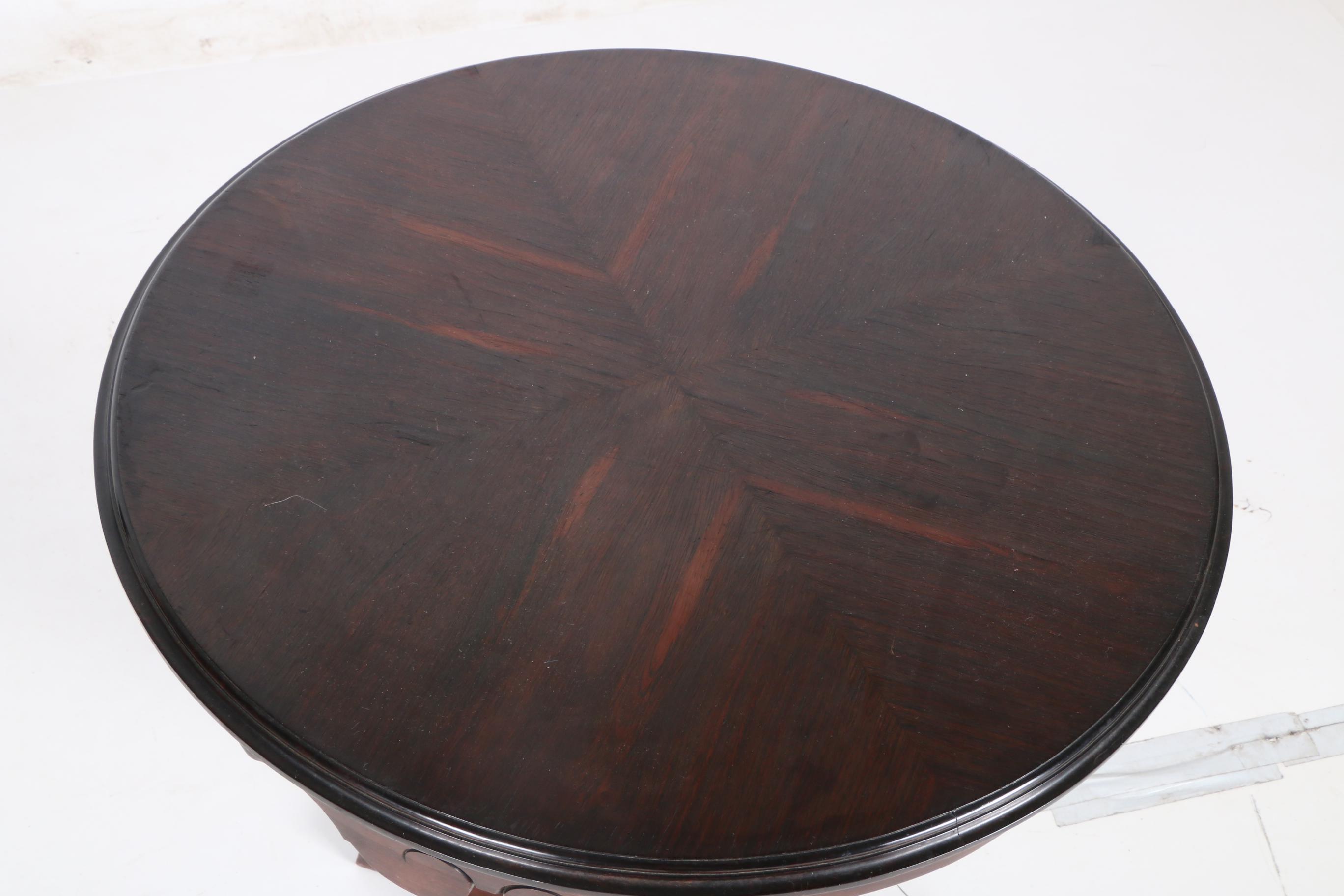 20th Century Mahogany Pedestal Side Table EBTH