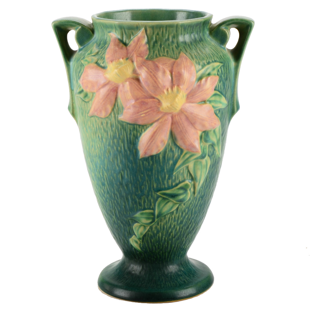 1944 Roseville Clematis Vase Ebth