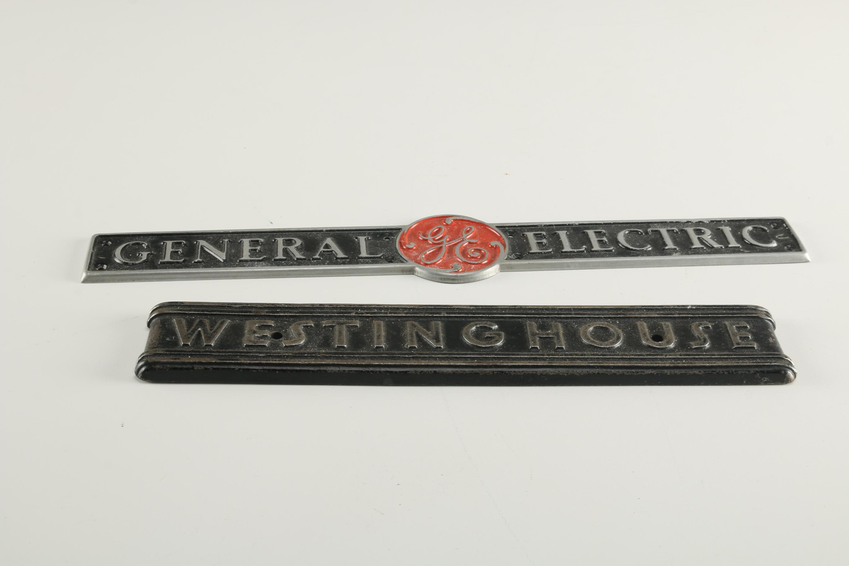 Vintage Metal Appliance Nameplates EBTH