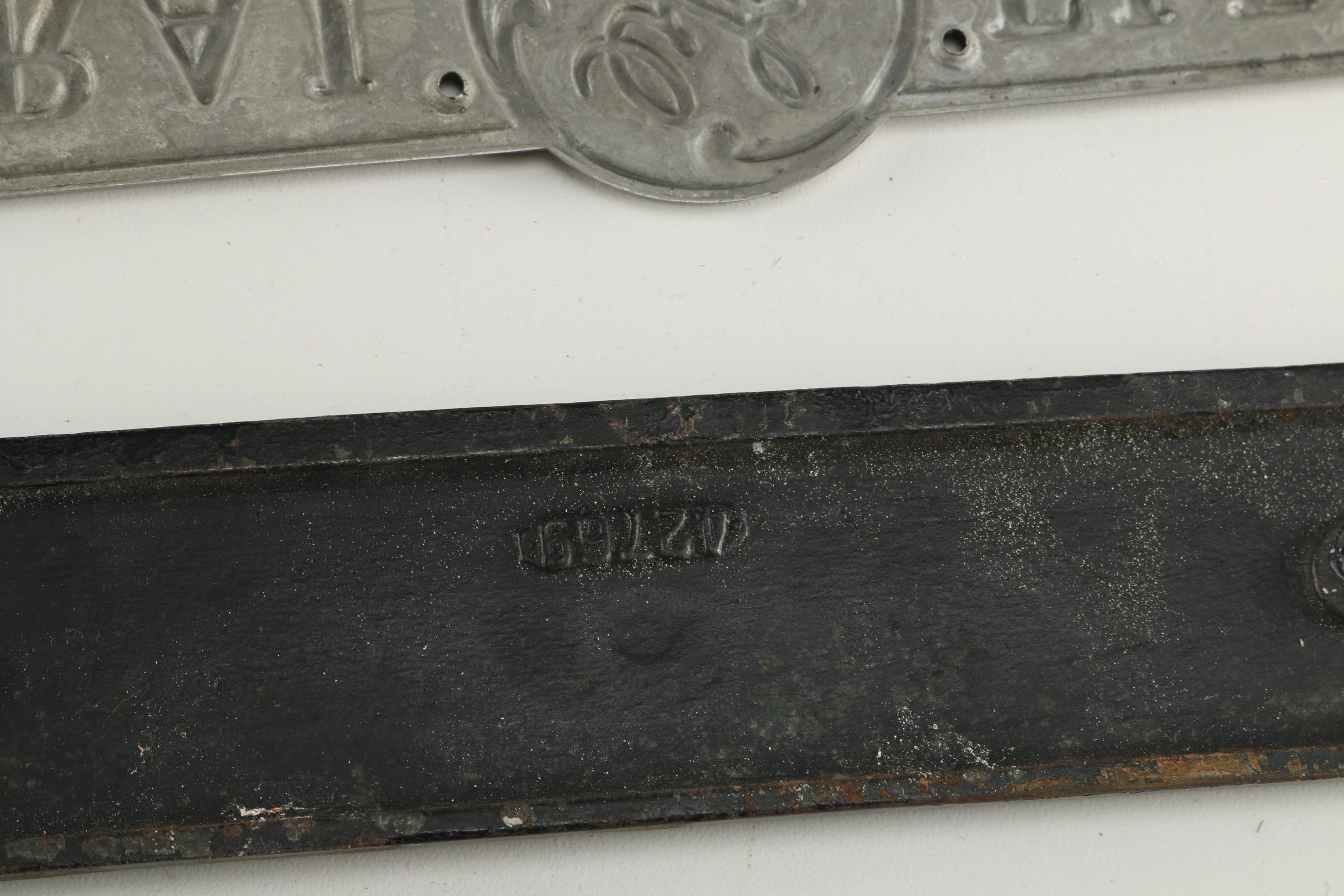 Vintage Metal Appliance Nameplates EBTH