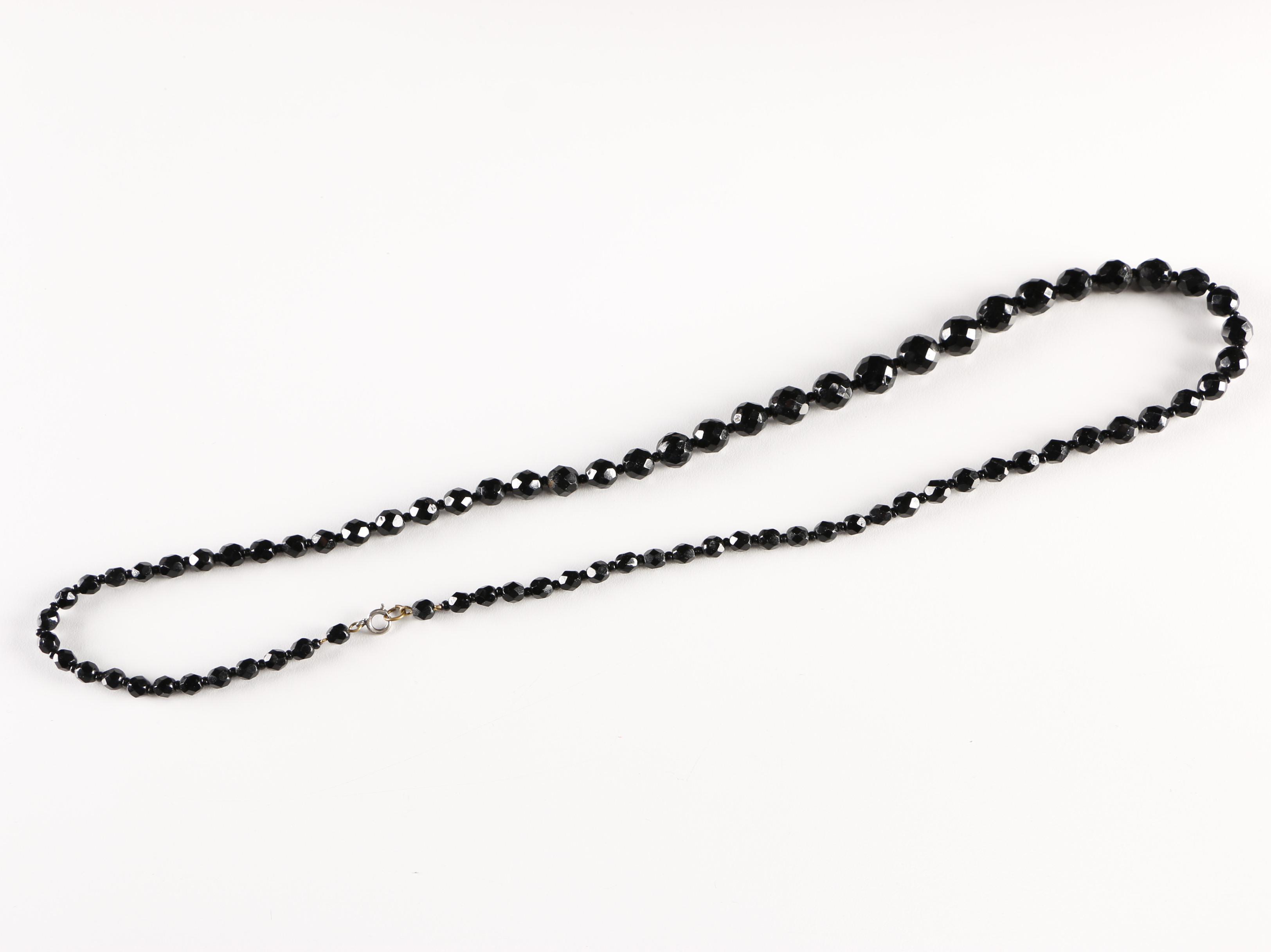 Assortment of Black Costume Jewelry EBTH