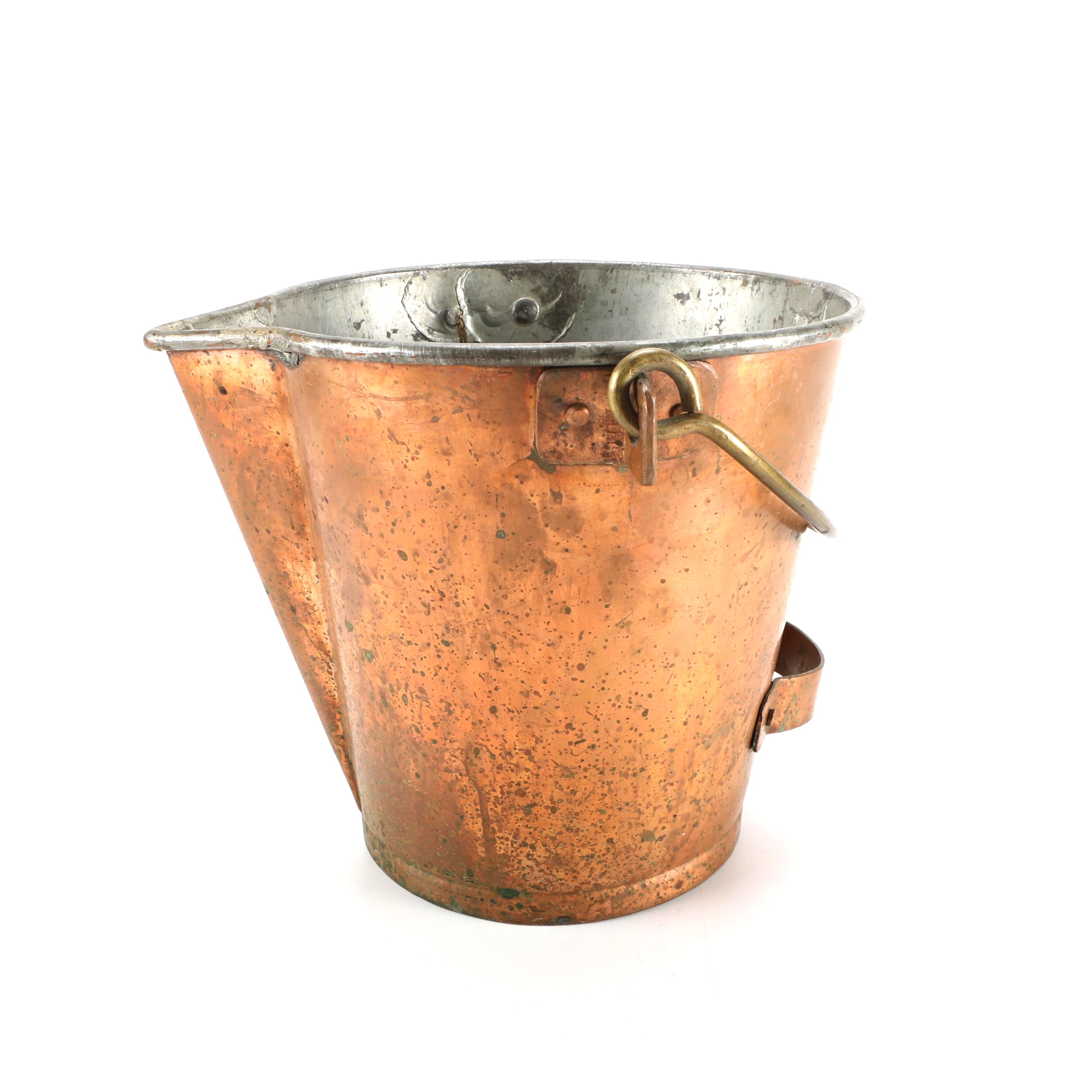 Vintage Copper Bucket with Spout and Handle EBTH