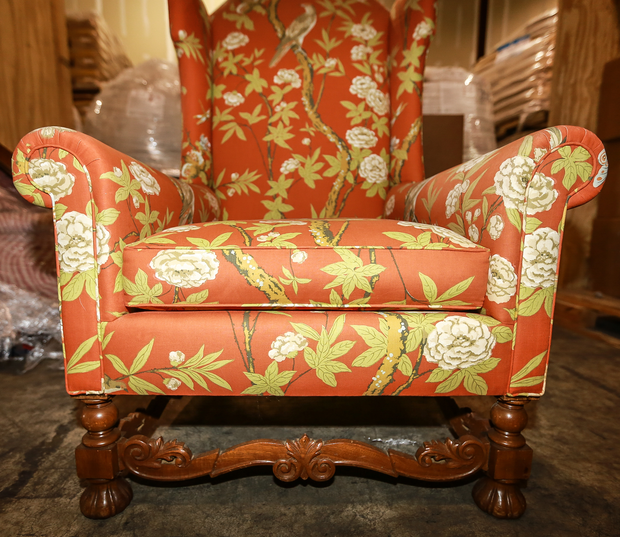 Upholstered High Back Armchair EBTH