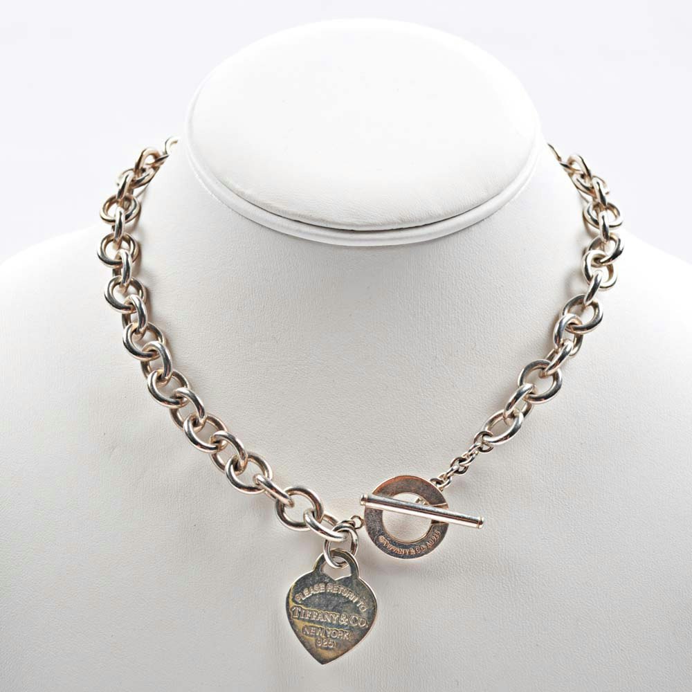 Tiffany silver pendant necklace Clearance