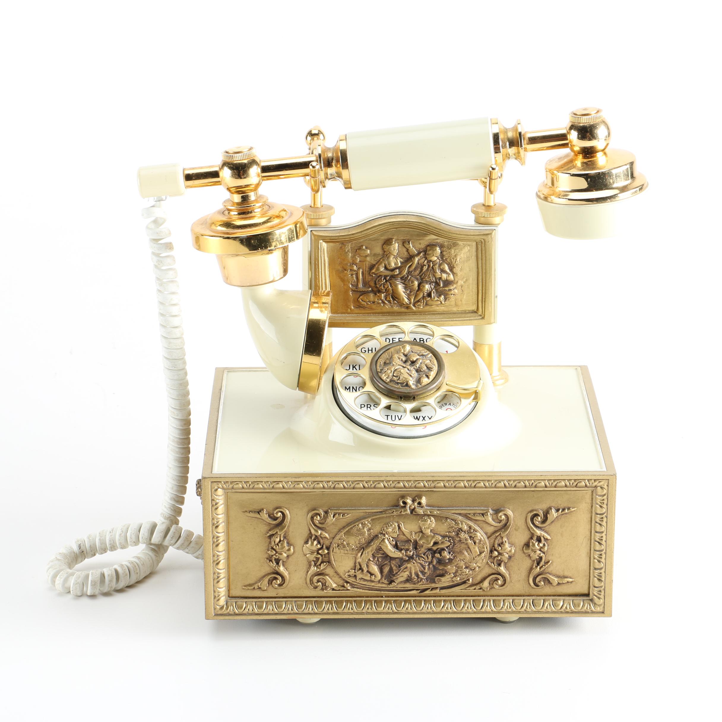 DecoTel French Provincial Style Rotary Telephone EBTH
