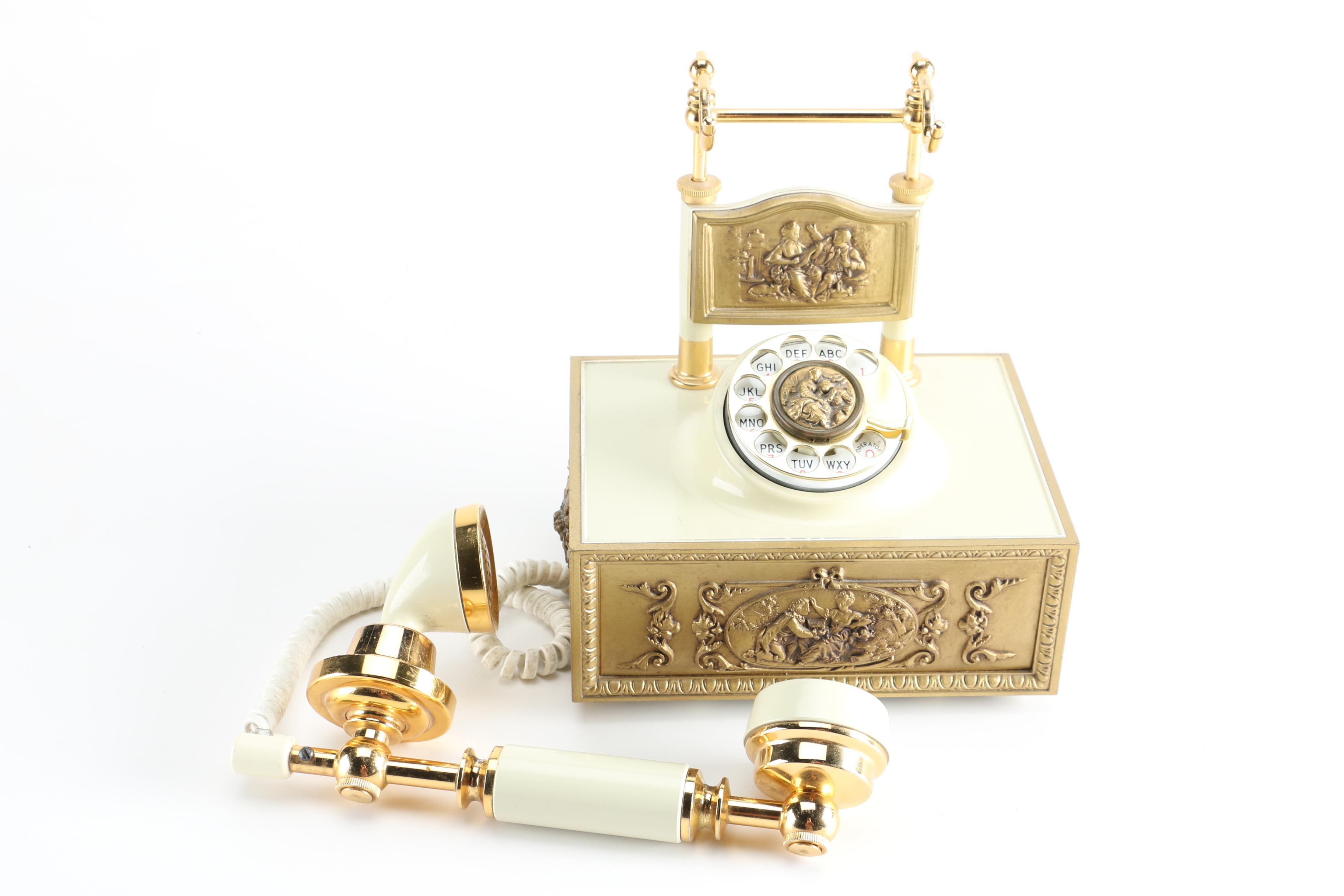 DecoTel French Provincial Style Rotary Telephone EBTH