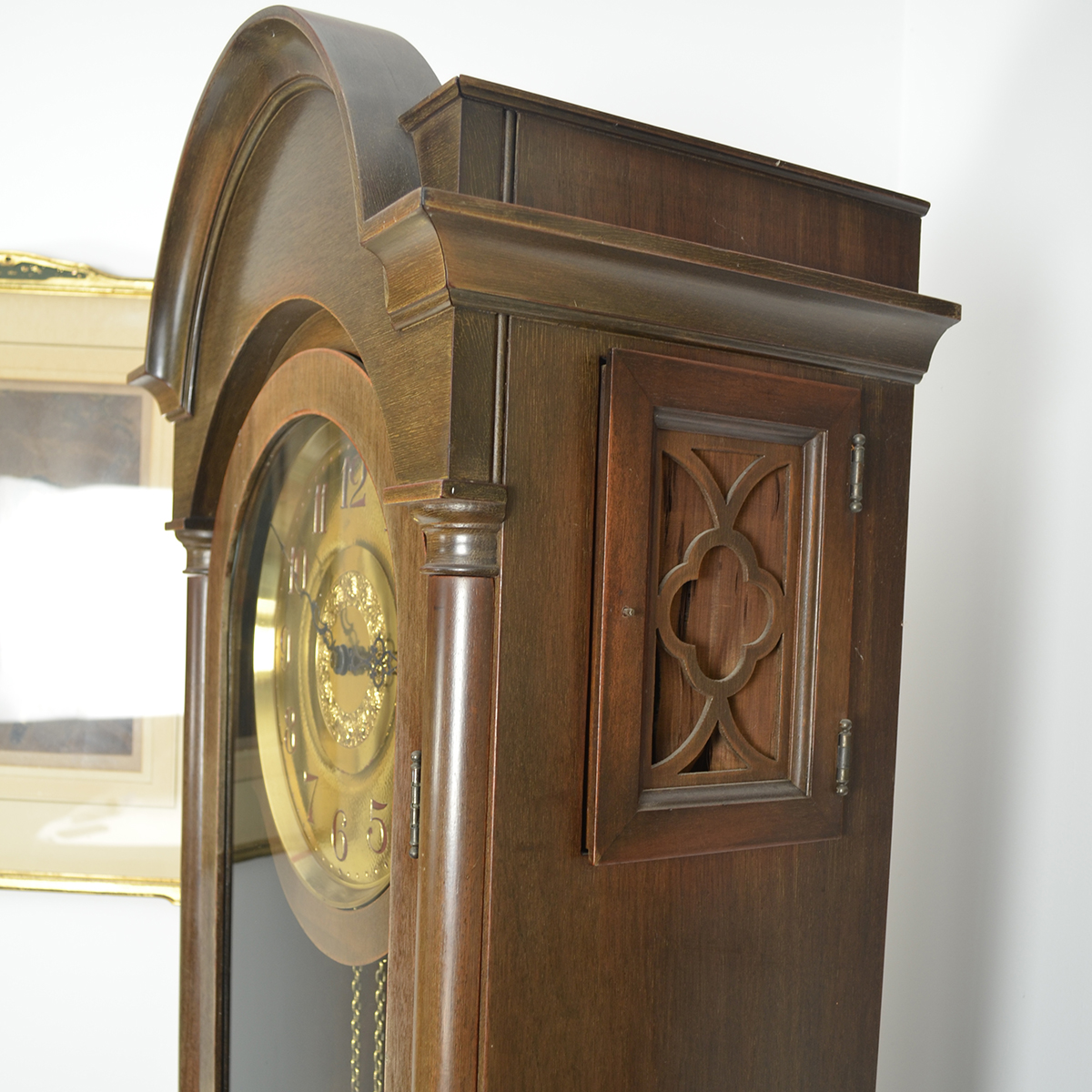 1920s Colonial Manufacturing Company Mahogany Grandfather Clock EBTH