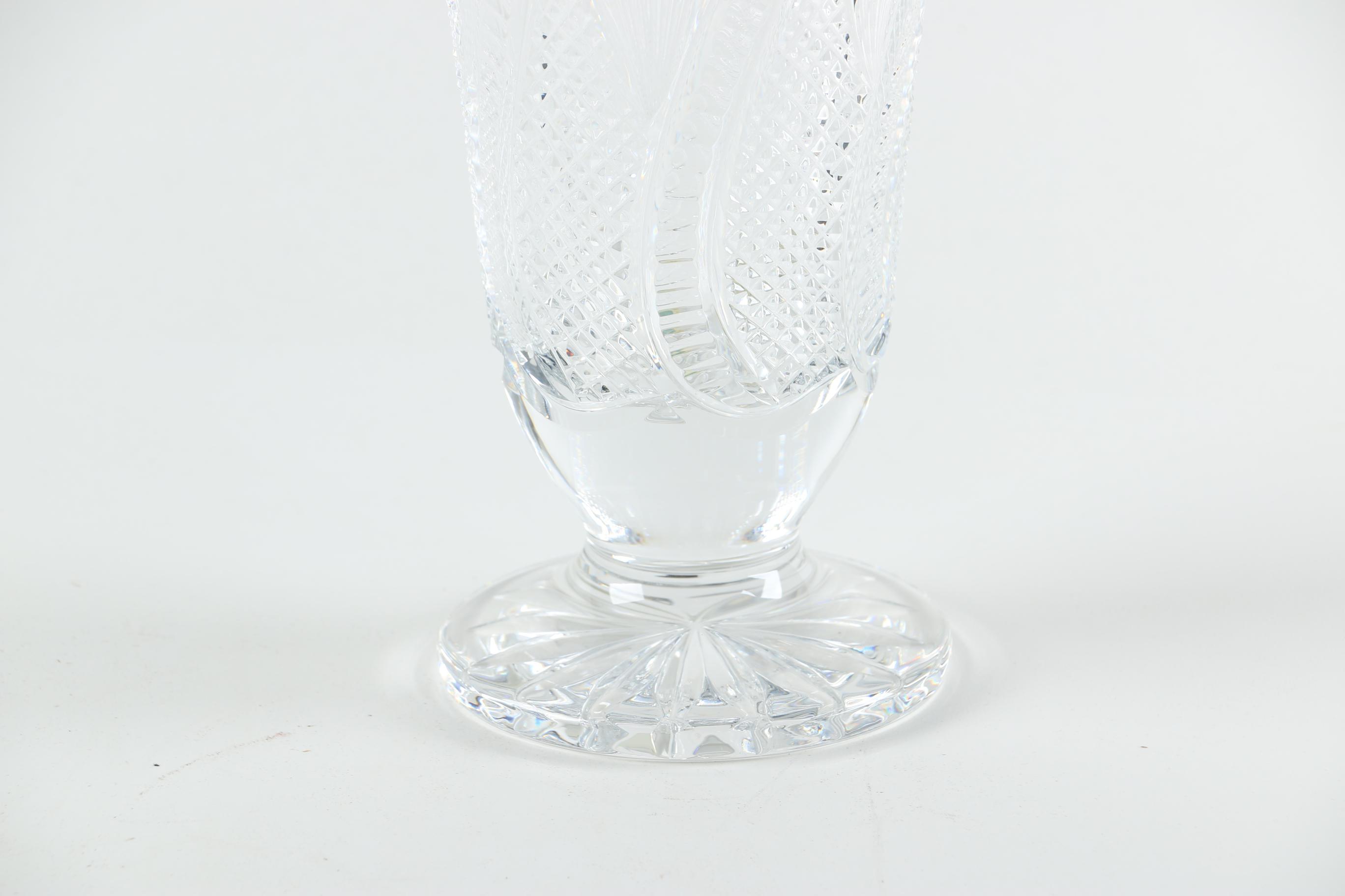 Waterford Footed Bud Vase in the "Sea Horse" Pattern EBTH