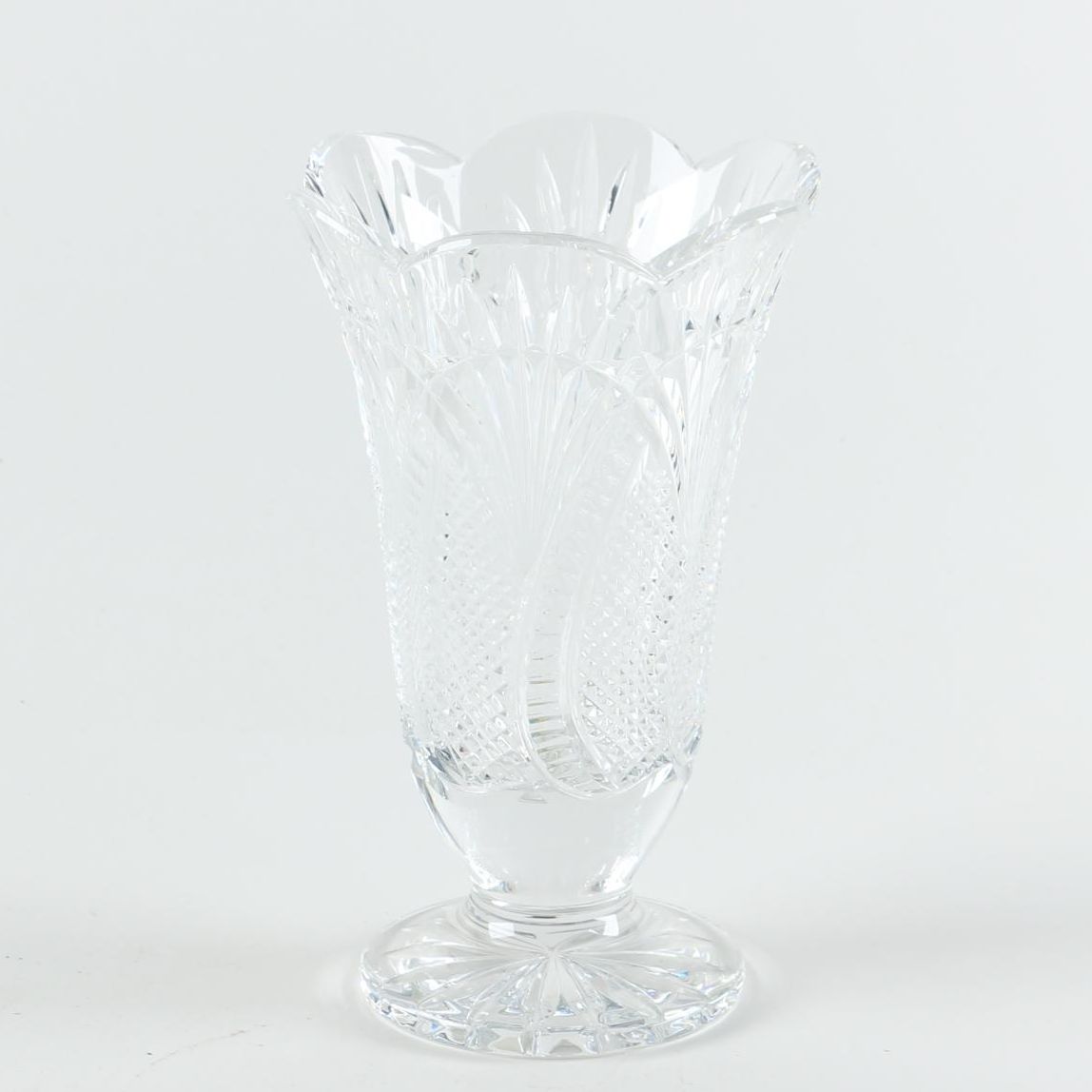 Waterford Footed Bud Vase in the "Sea Horse" Pattern EBTH