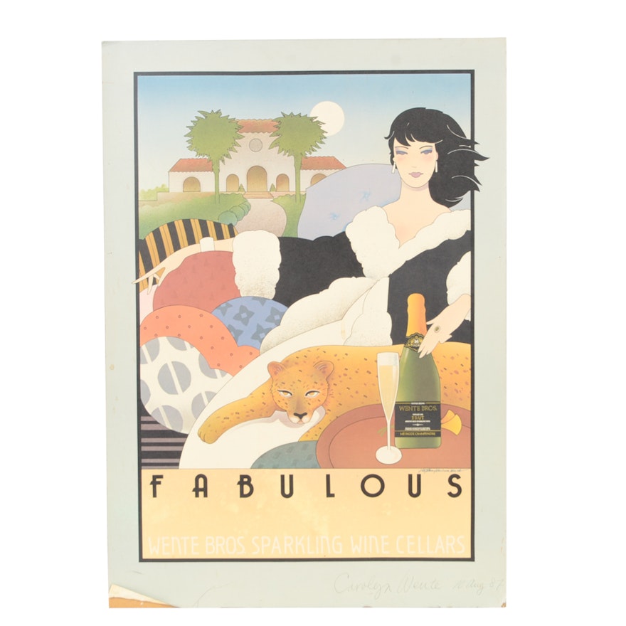 Stephen Haines Hall Wente Bros. "Fabulous" Poster