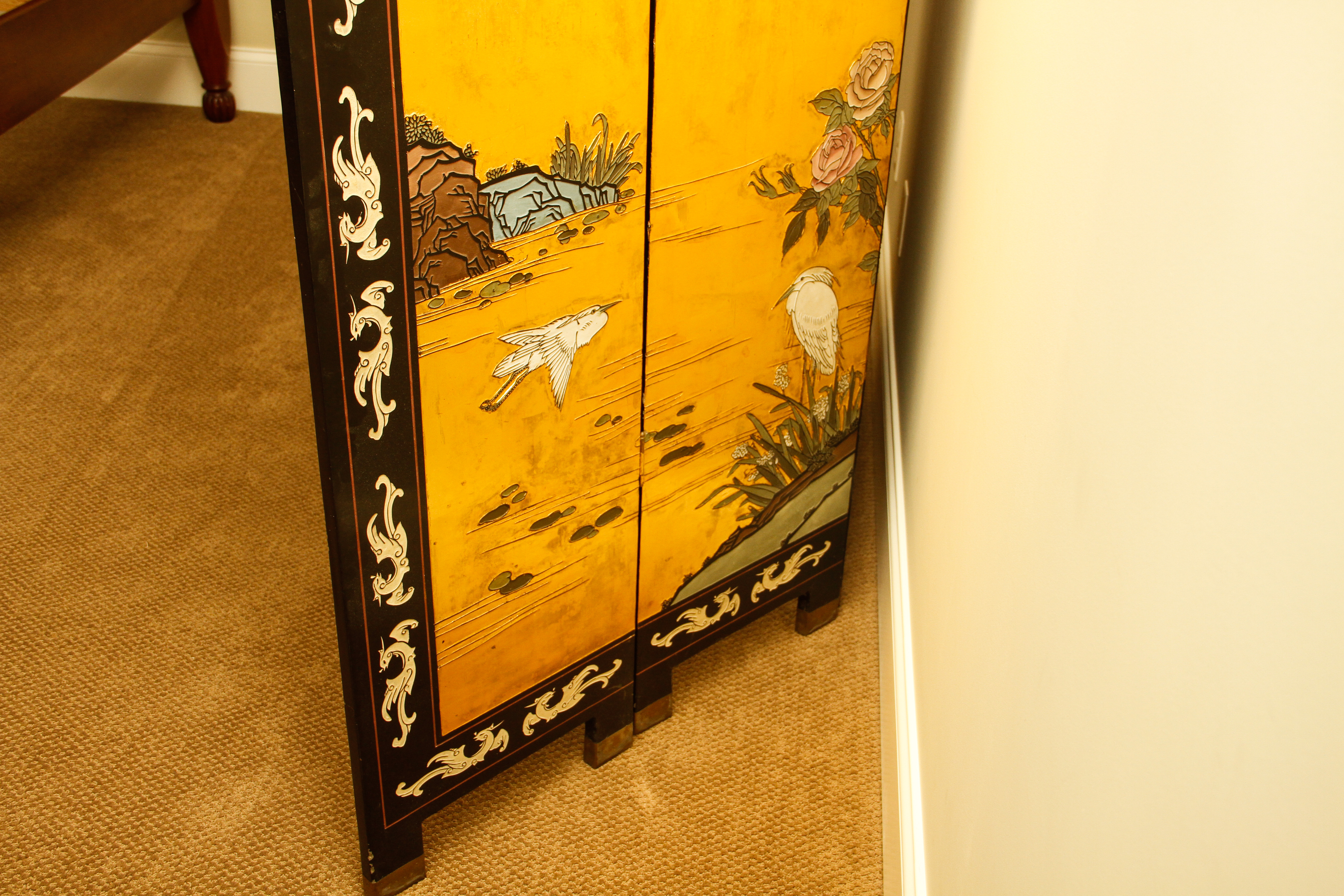 Chinese Coromandel Lacquer Room Divider EBTH